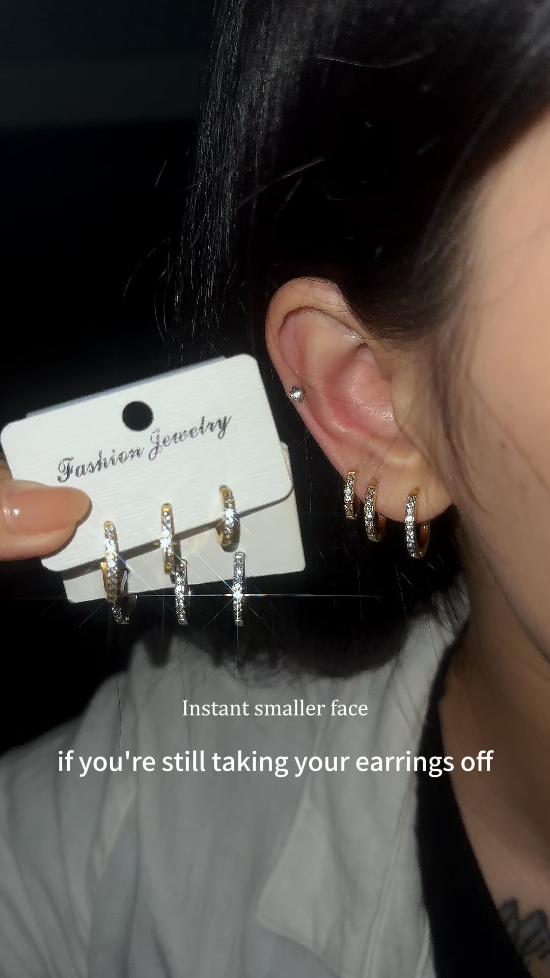 Crushcovet Facebook ad: 50%off - 3 Pairs Hoop Earrings Set