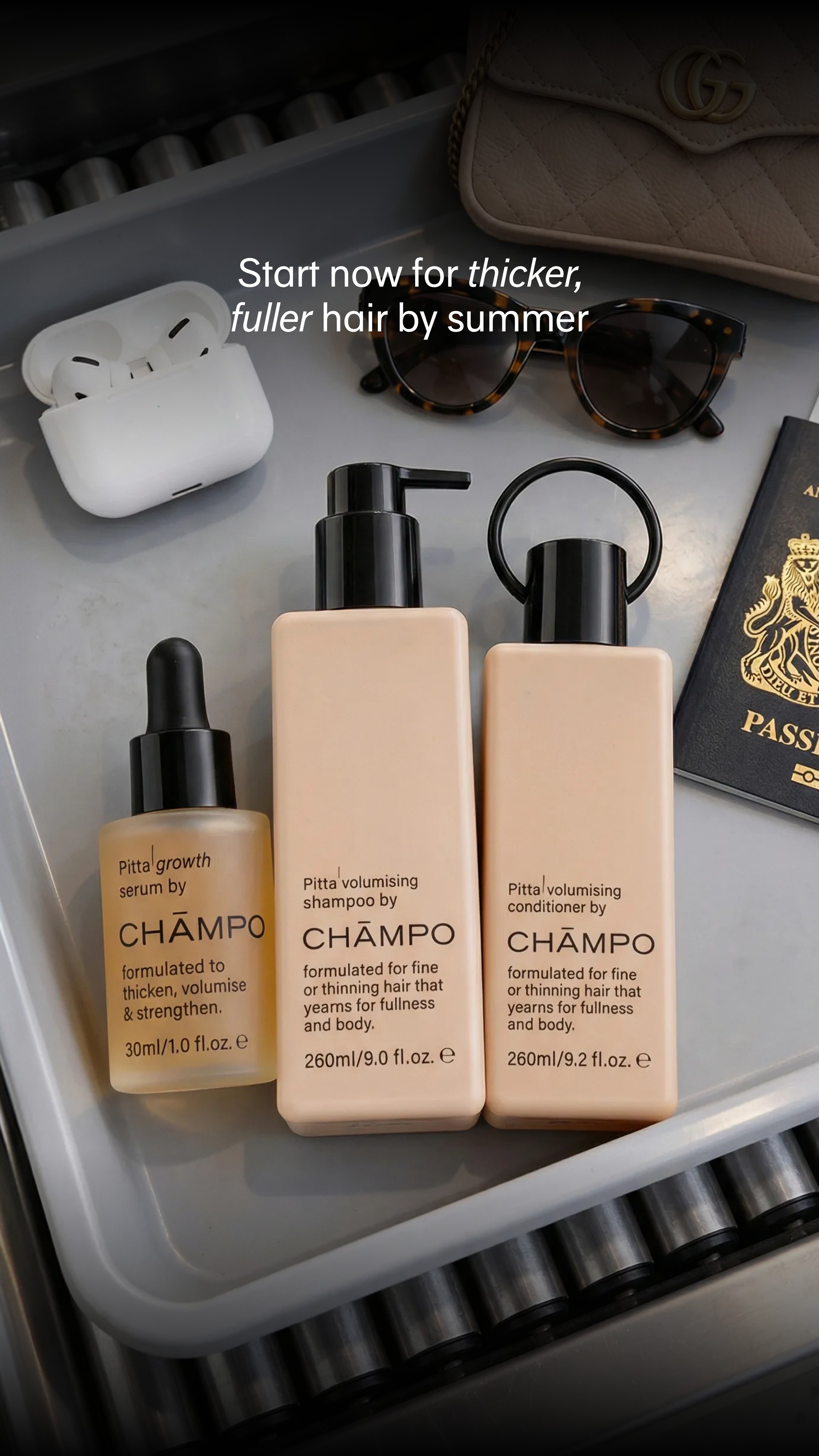 Chāmpo Haircare Facebook ad