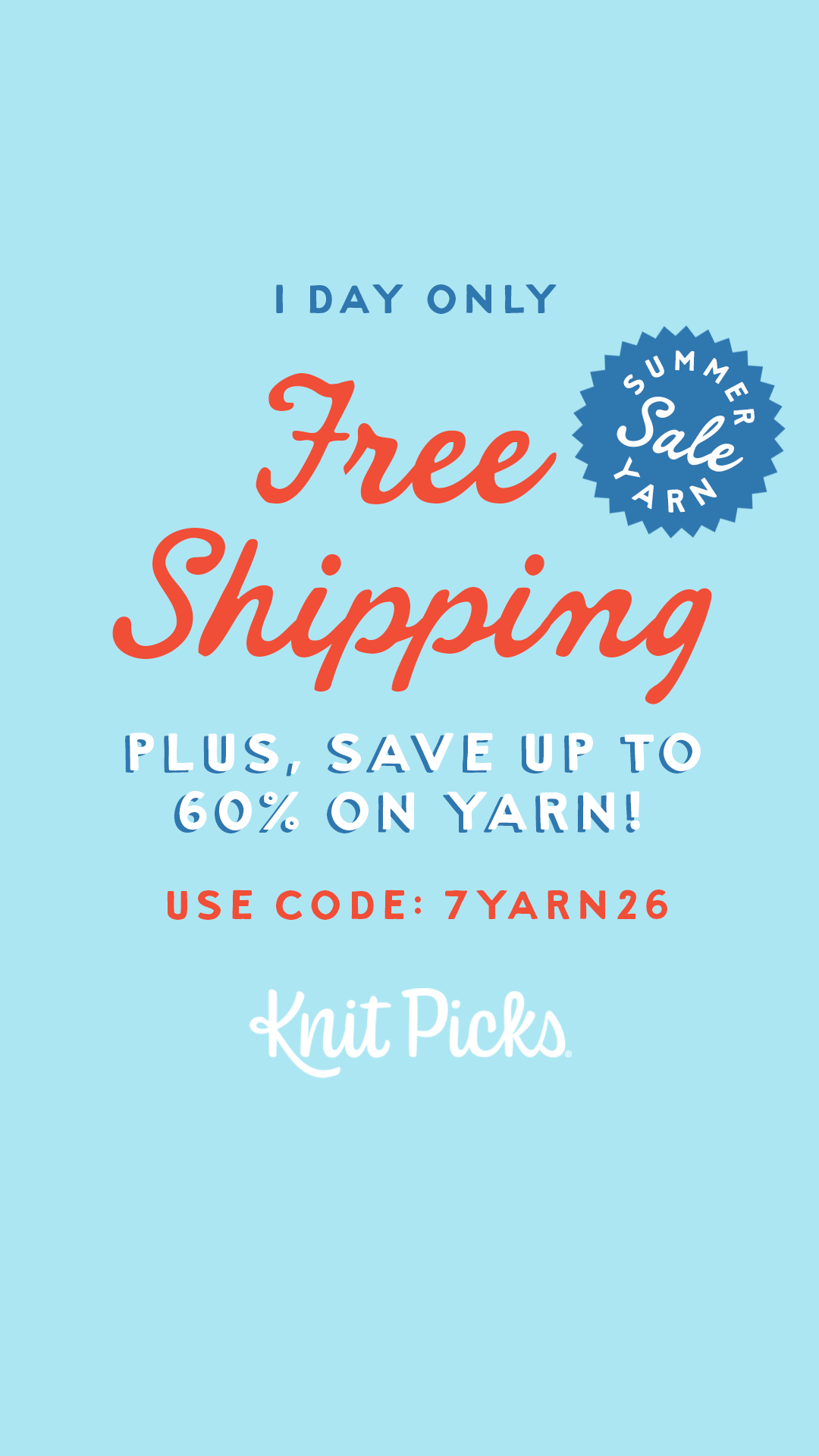 Knit Picks Facebook ad