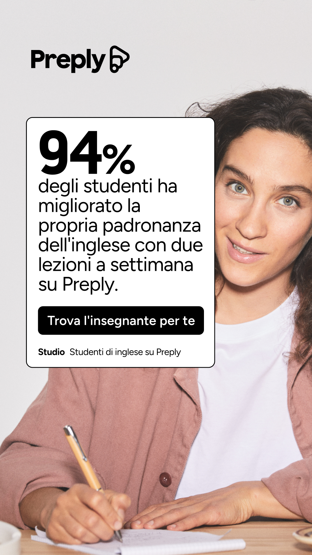 Preply Facebook ad