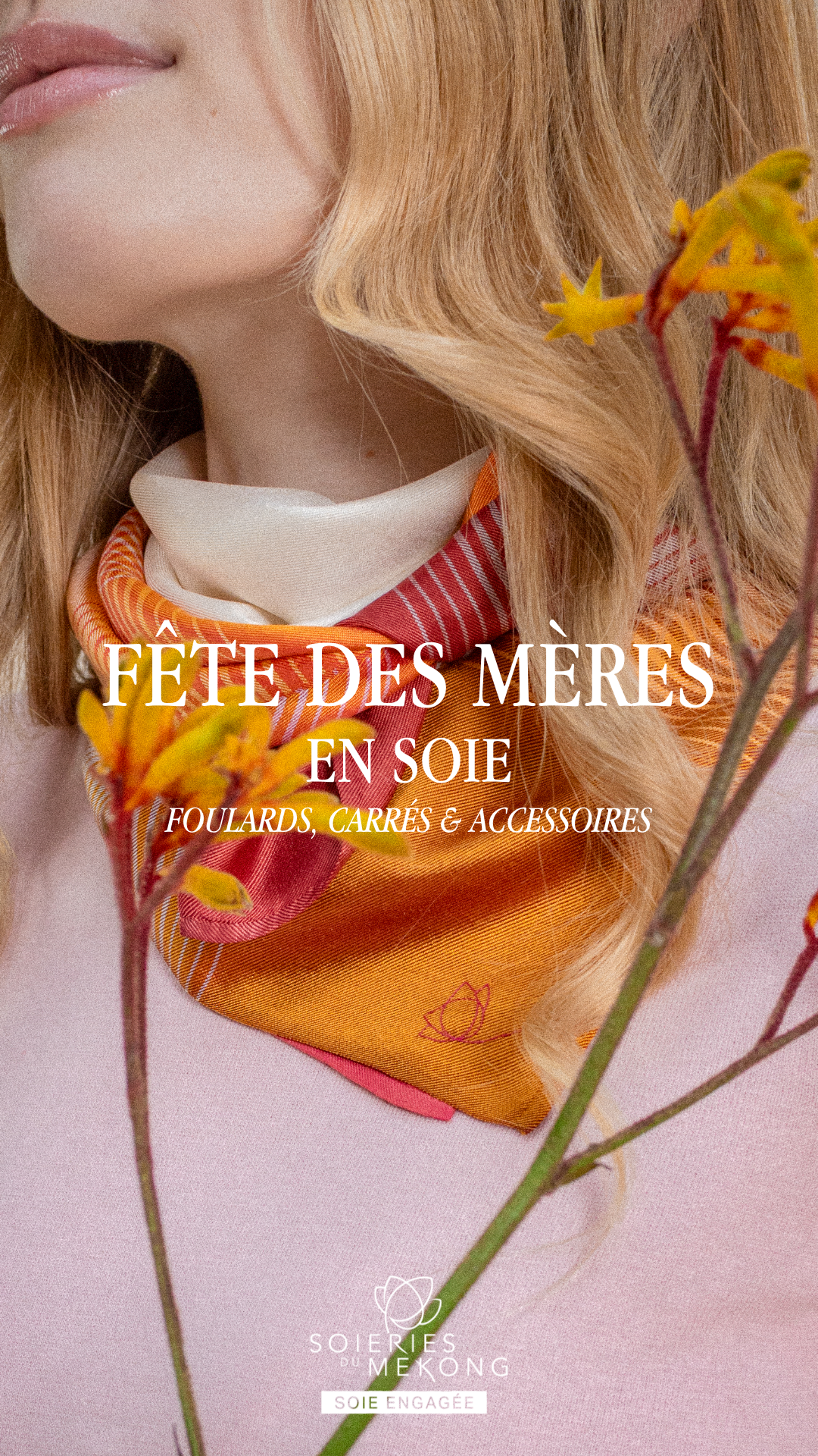 Soieries du Mékong France Facebook ad: Le cadeau parfait pour la Fête des Mères
