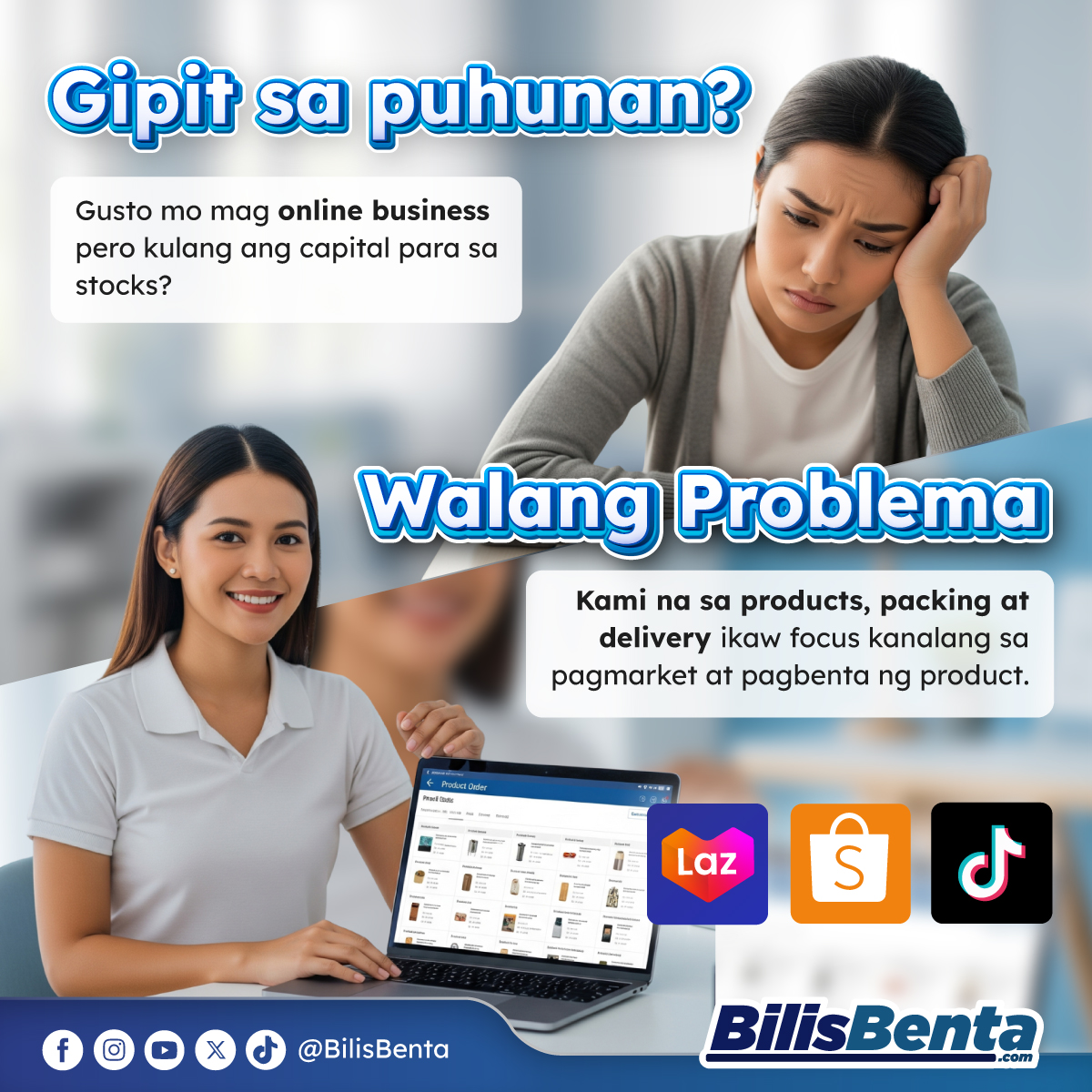 BilisBenta Facebook ad: Online Business, Made Simple