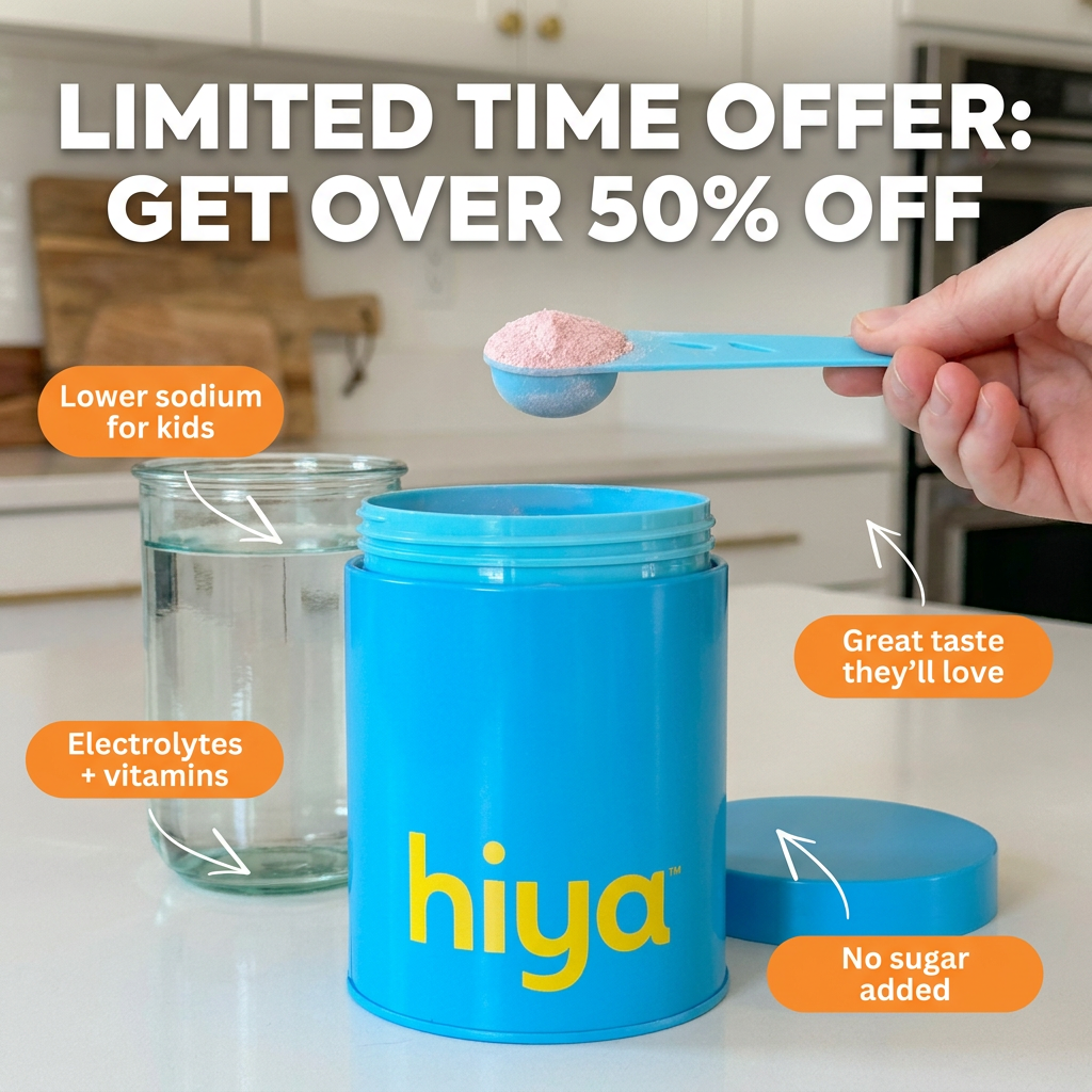 Healthy Toddler Mama Facebook ad: Get 50% off your first order
