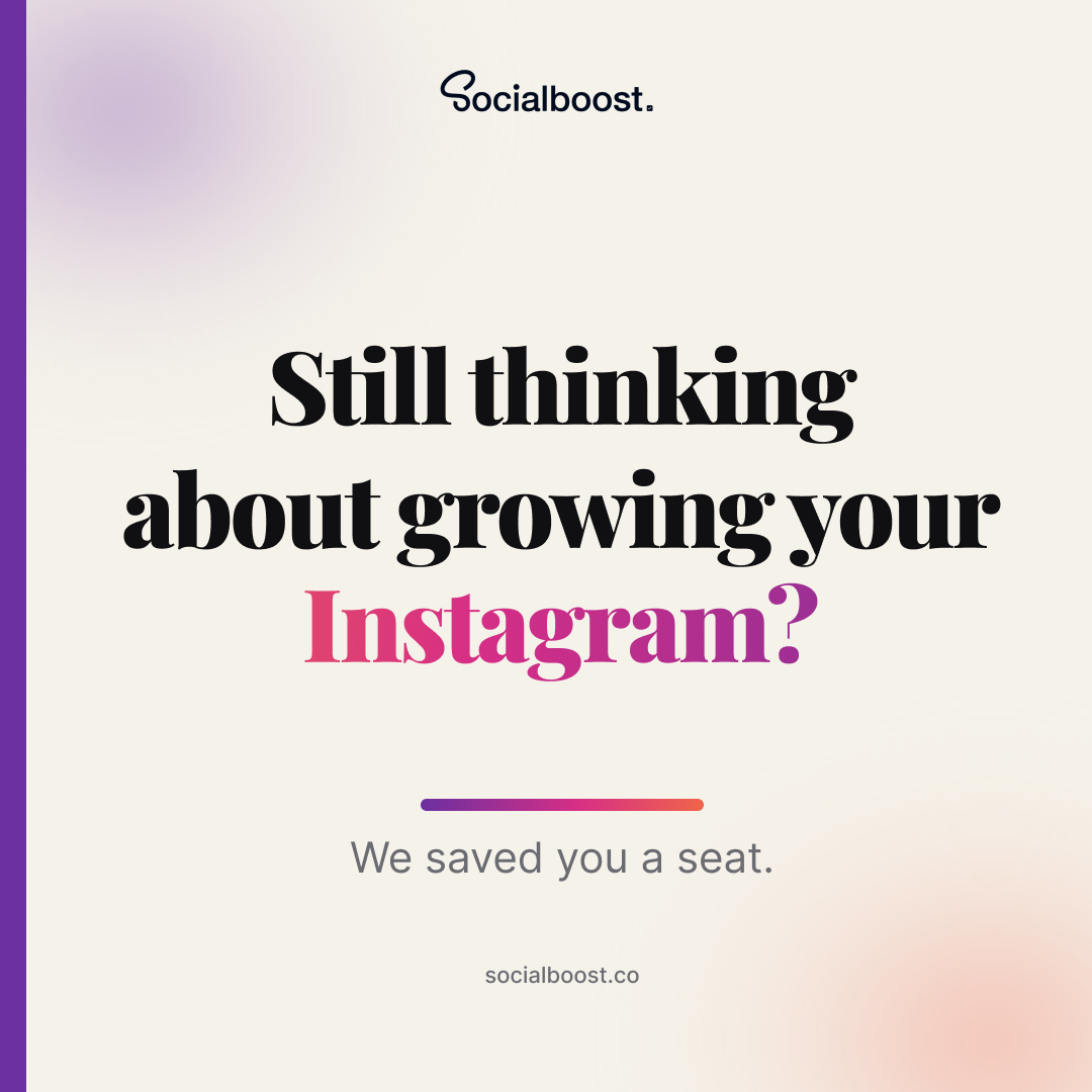 Socialboost Facebook ad: Still thinking about it?