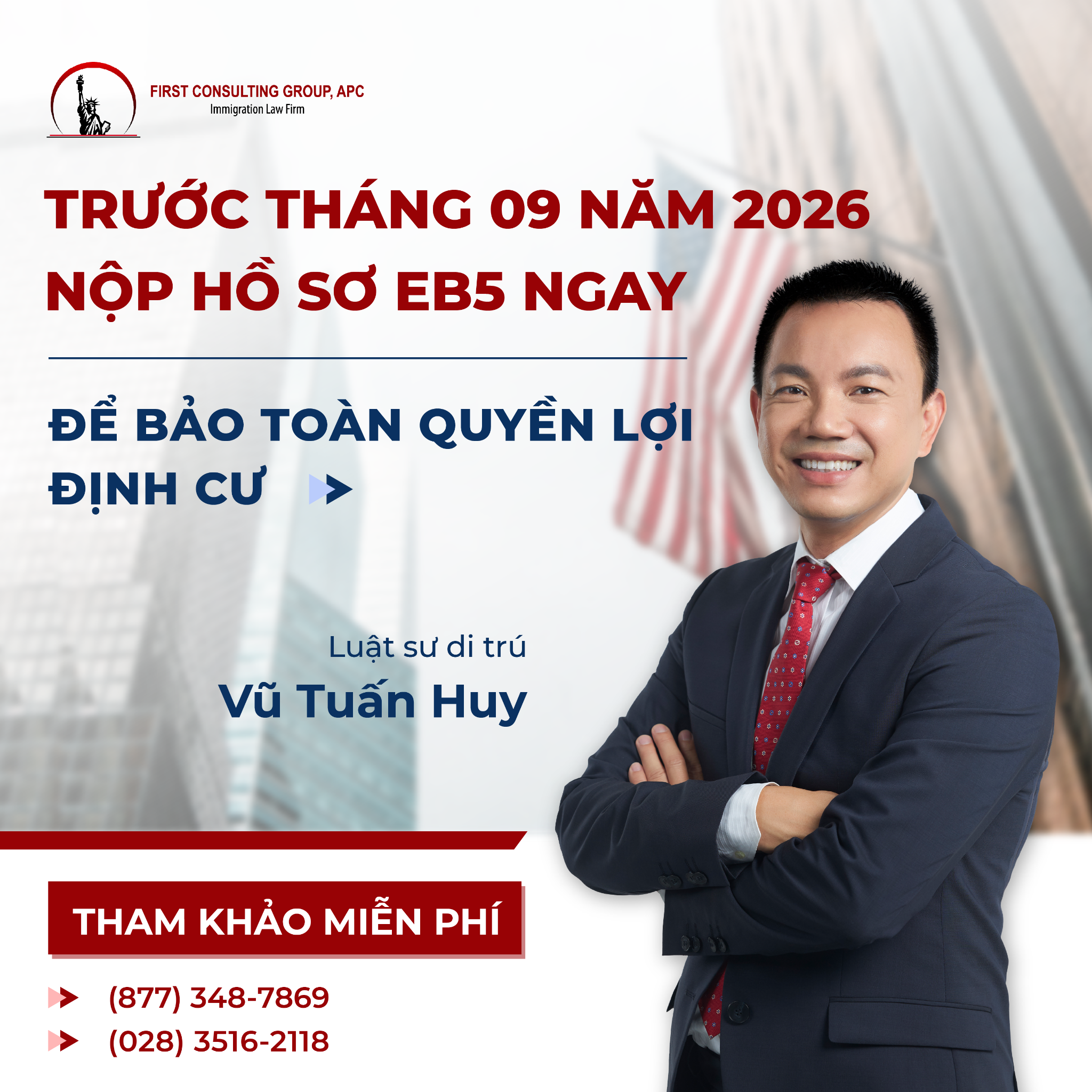 First Consulting Group - Tổ hợp Luật Sư Di Trú Facebook ad