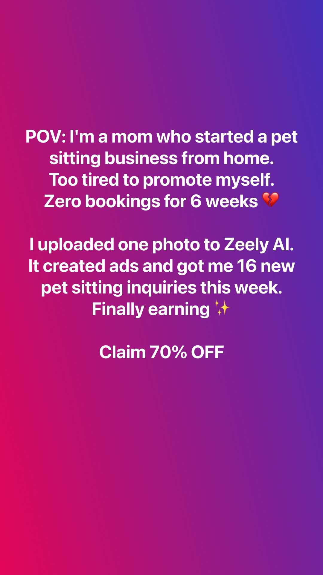 Zeely Facebook ad