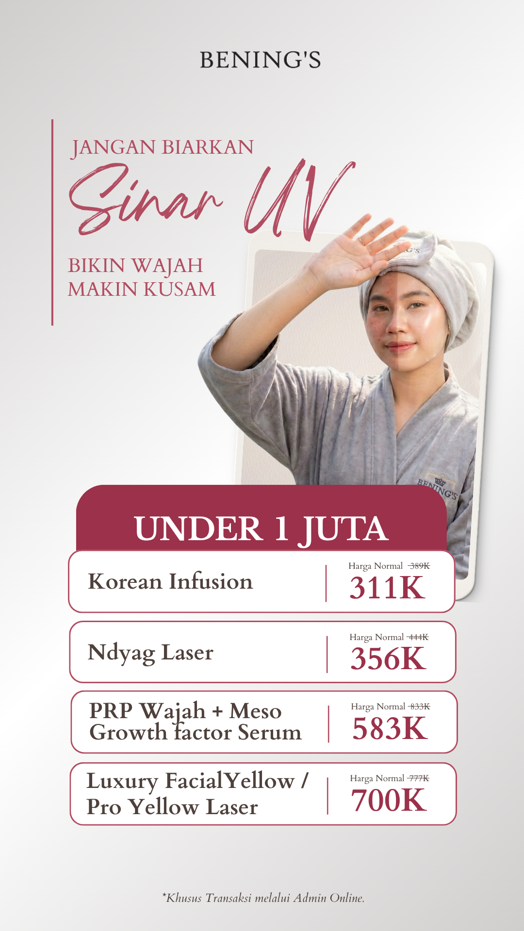 Benings Clinic Metro Lampung Facebook ad