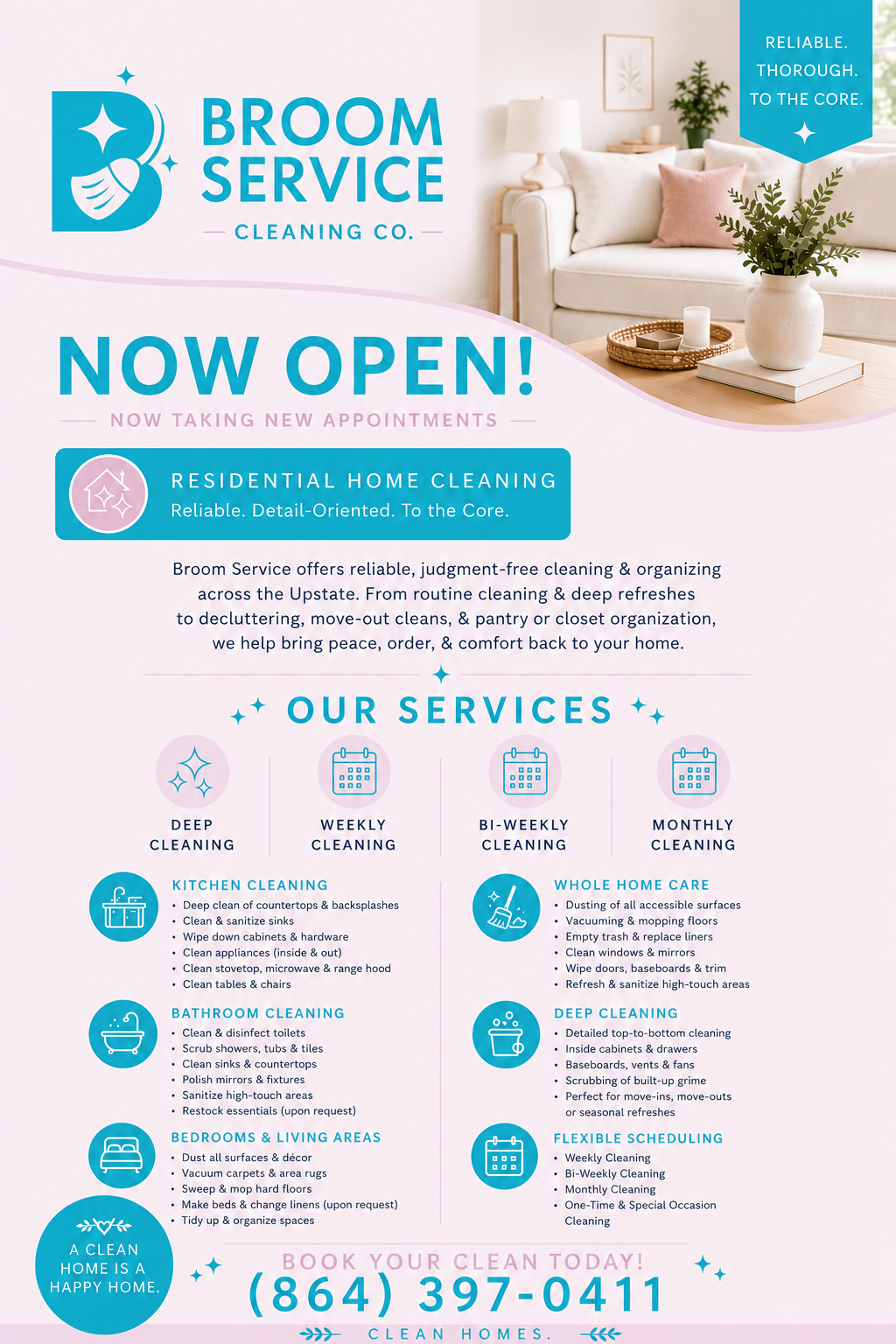 Broom Service Cleaning Co.  Facebook ad
