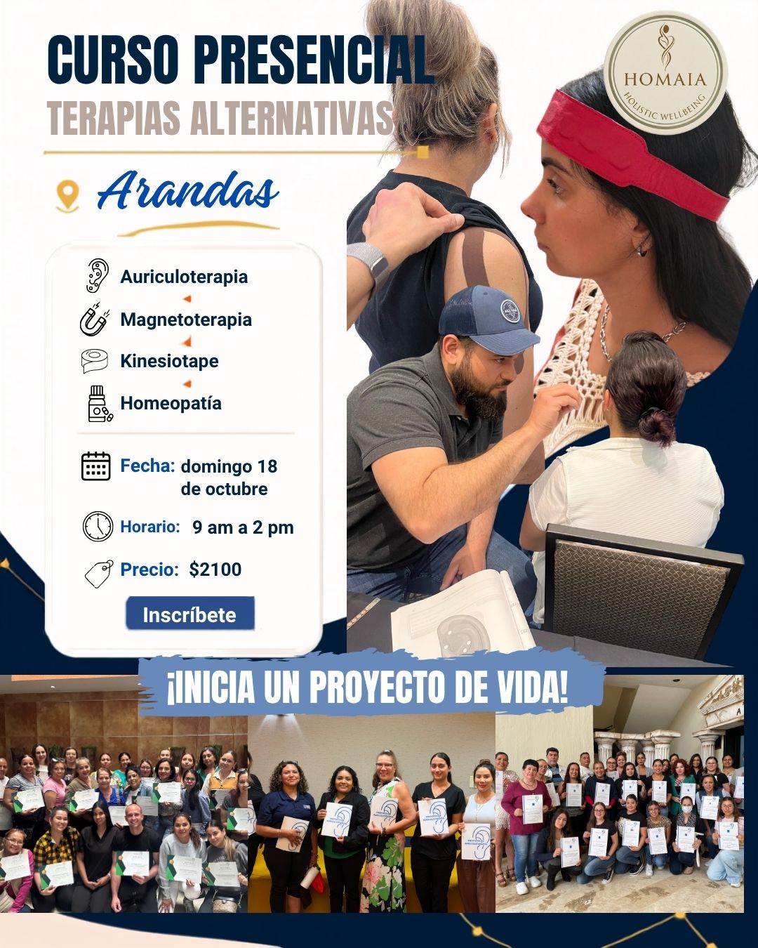 Homaia Terapias Alternativas Facebook ad: Arandas: Aprende 4 terapias y comienza una nueva fuente de…