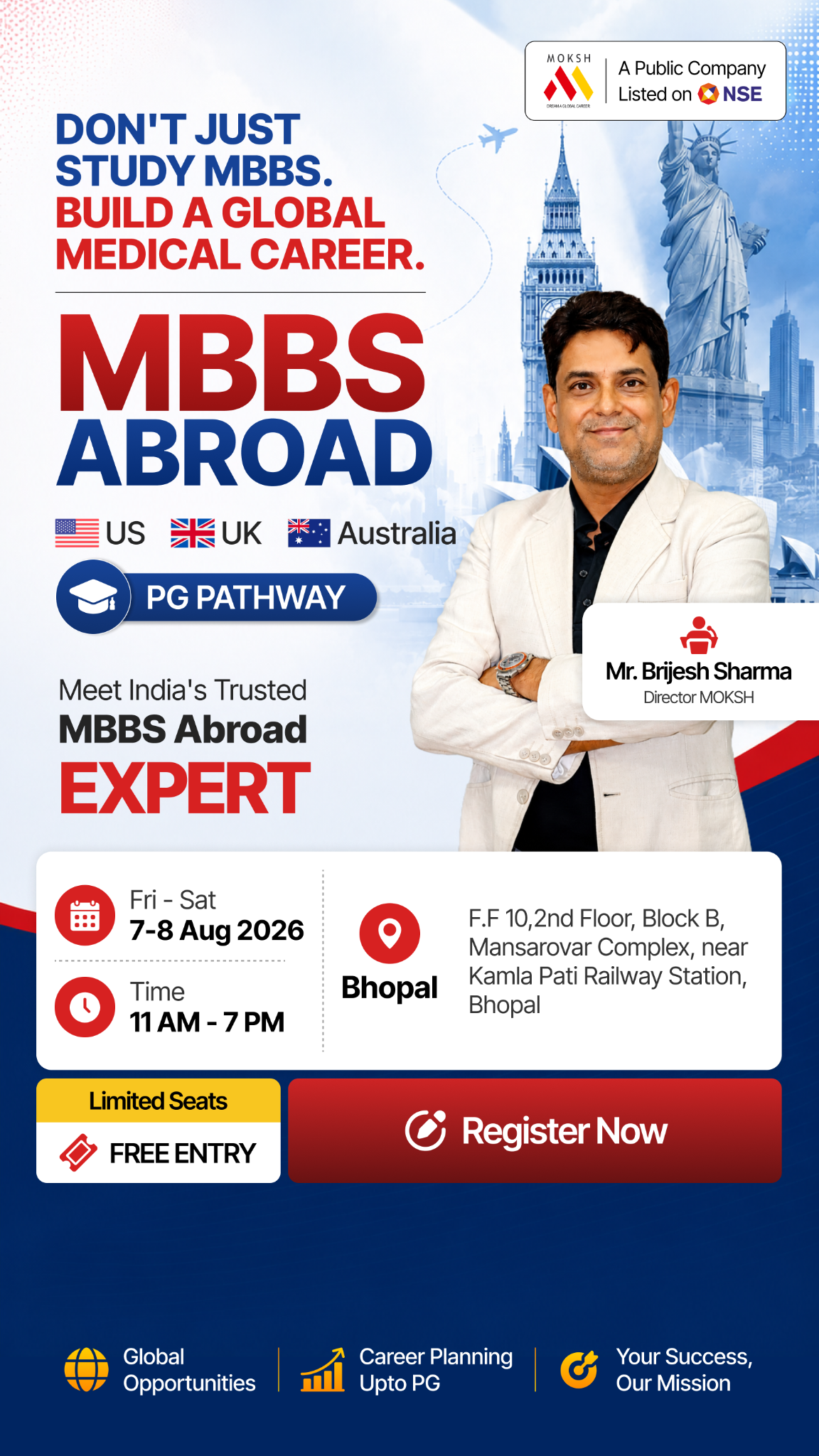 MOKSH Career Planner Facebook ad from Aug 1, 2026