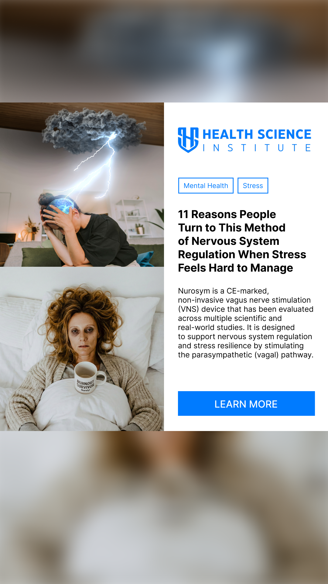 Health Science Facebook ad