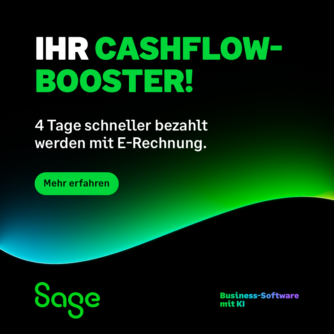 Sage Facebook ad: Cashflow sichern. Jetzt handeln.