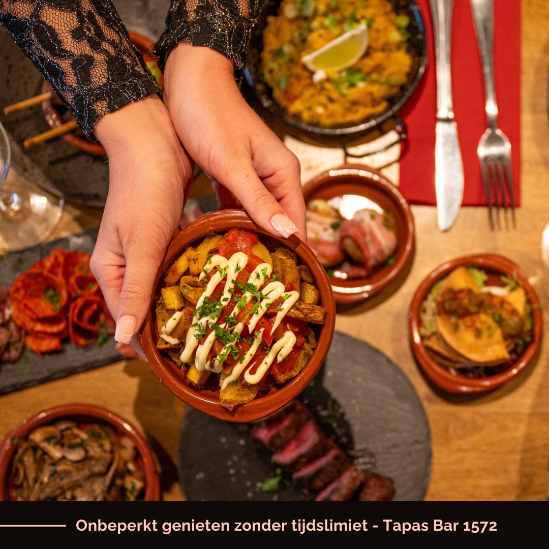 Tapas Bar 1572 Facebook ad: Nieuwe gerechten… dus eigenlijk moet je terugkomen