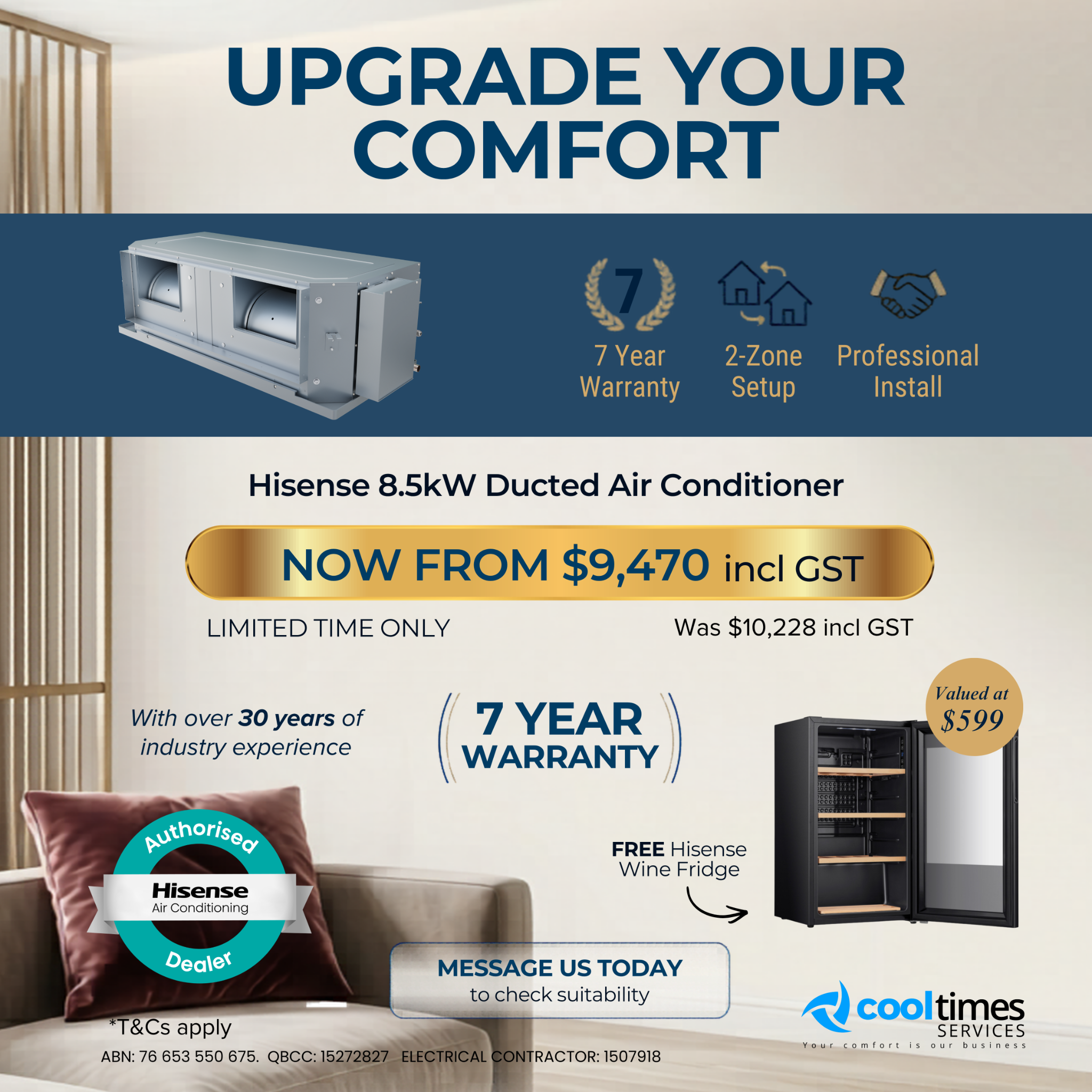 CoolTimes Services Facebook ad from Jun 30, 2026