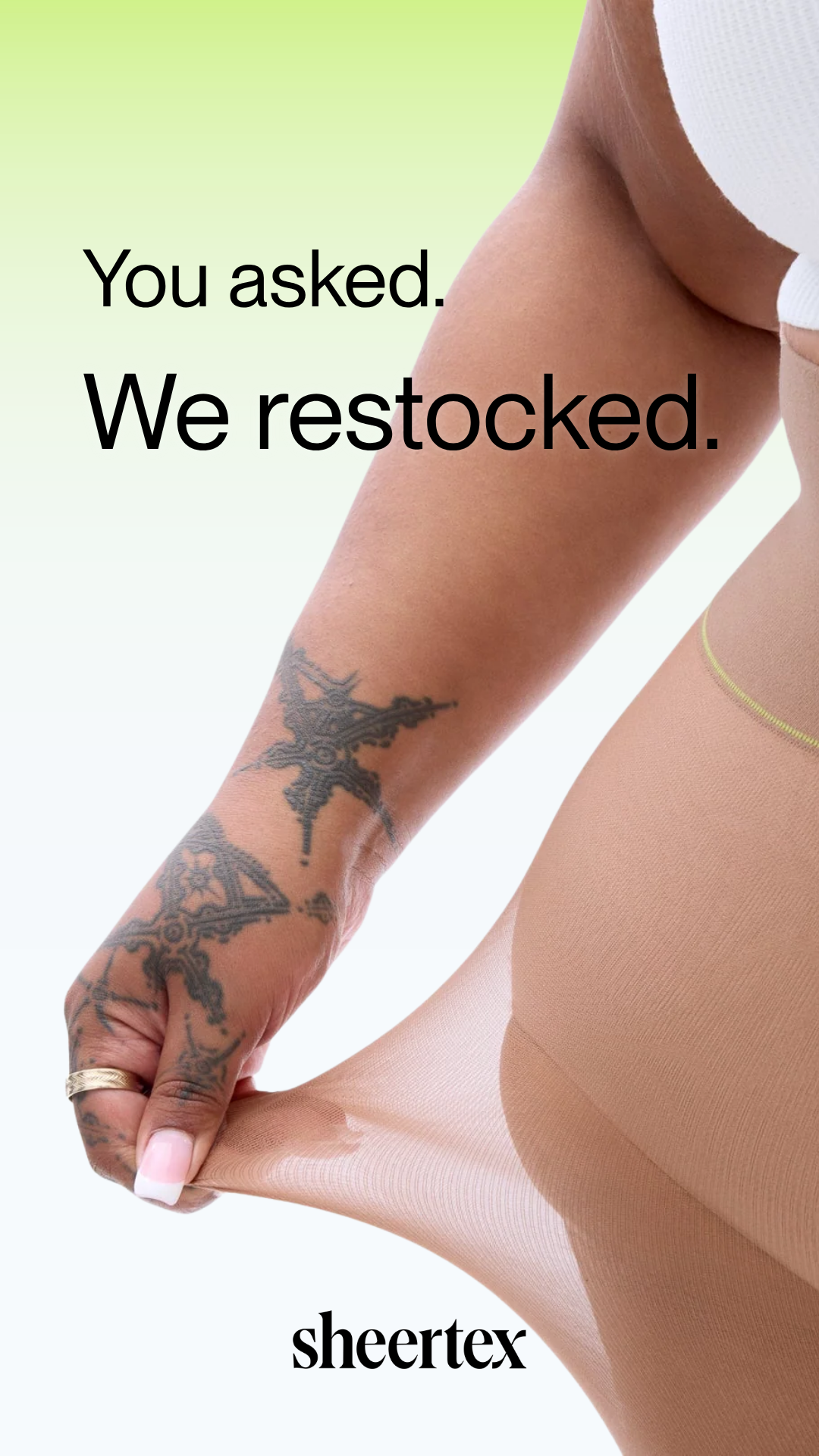 Sheertex Facebook ad