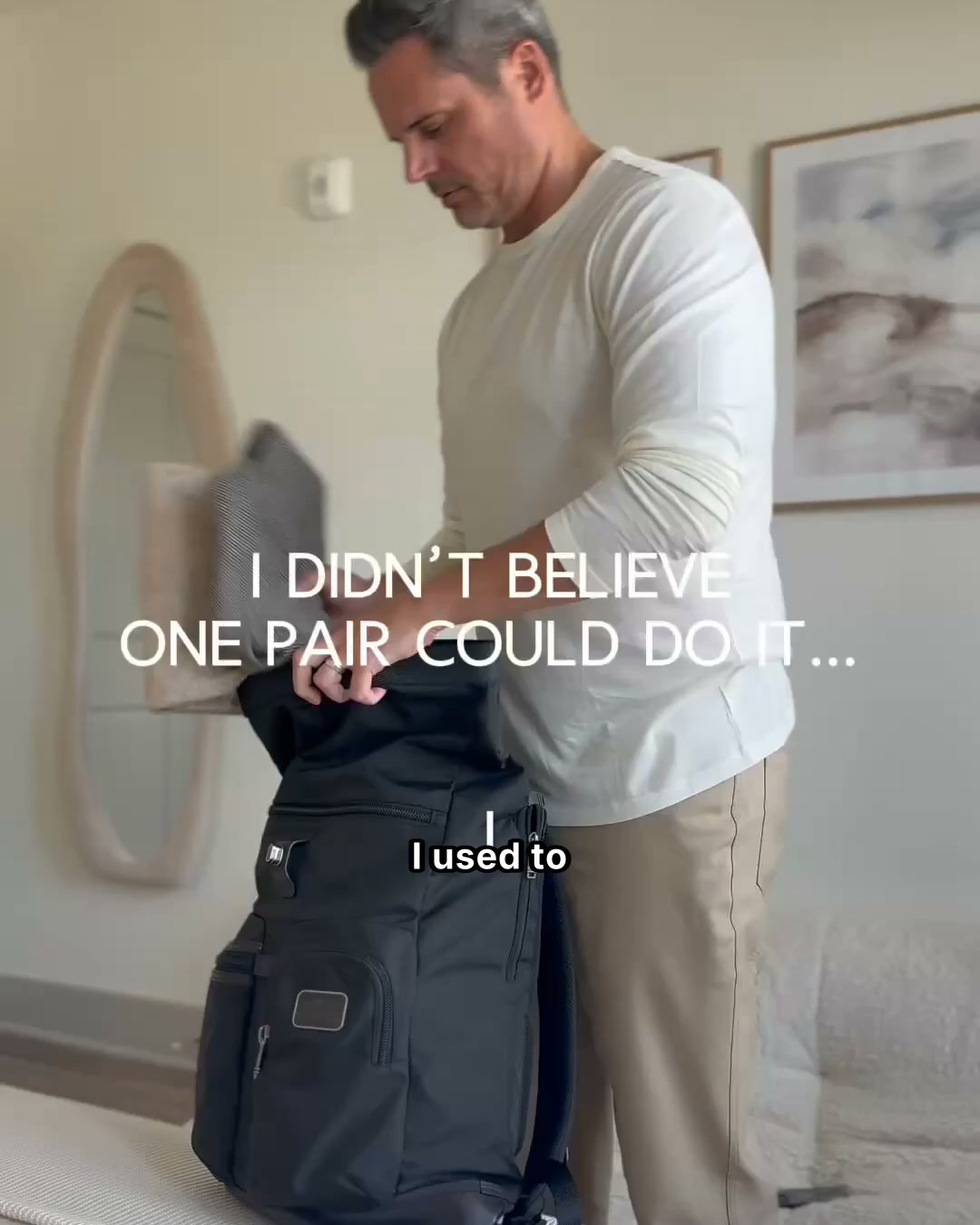 Unbound Merino Facebook ad: One Pair. Every Setting.