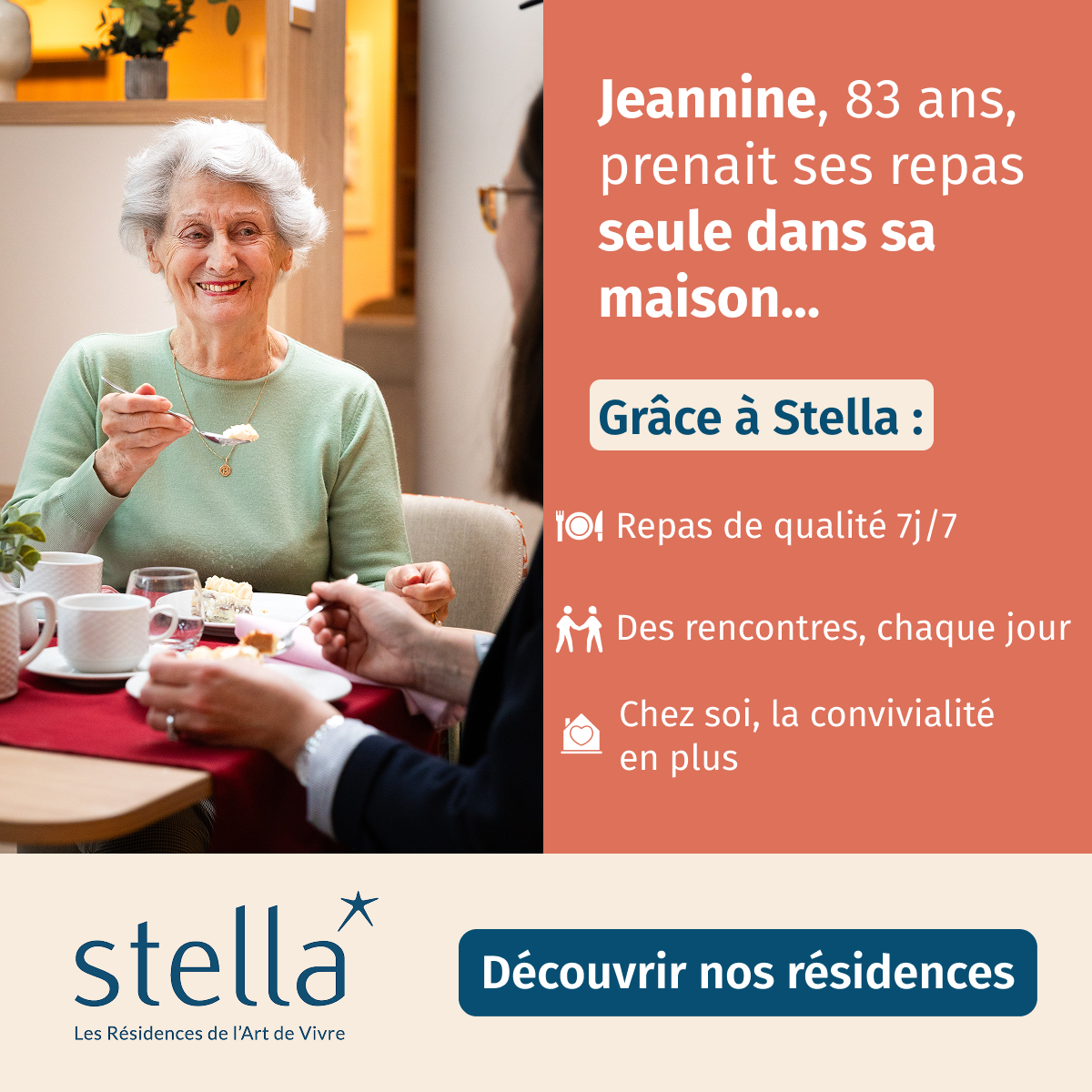 Stella Résidences Seniors Facebook ad