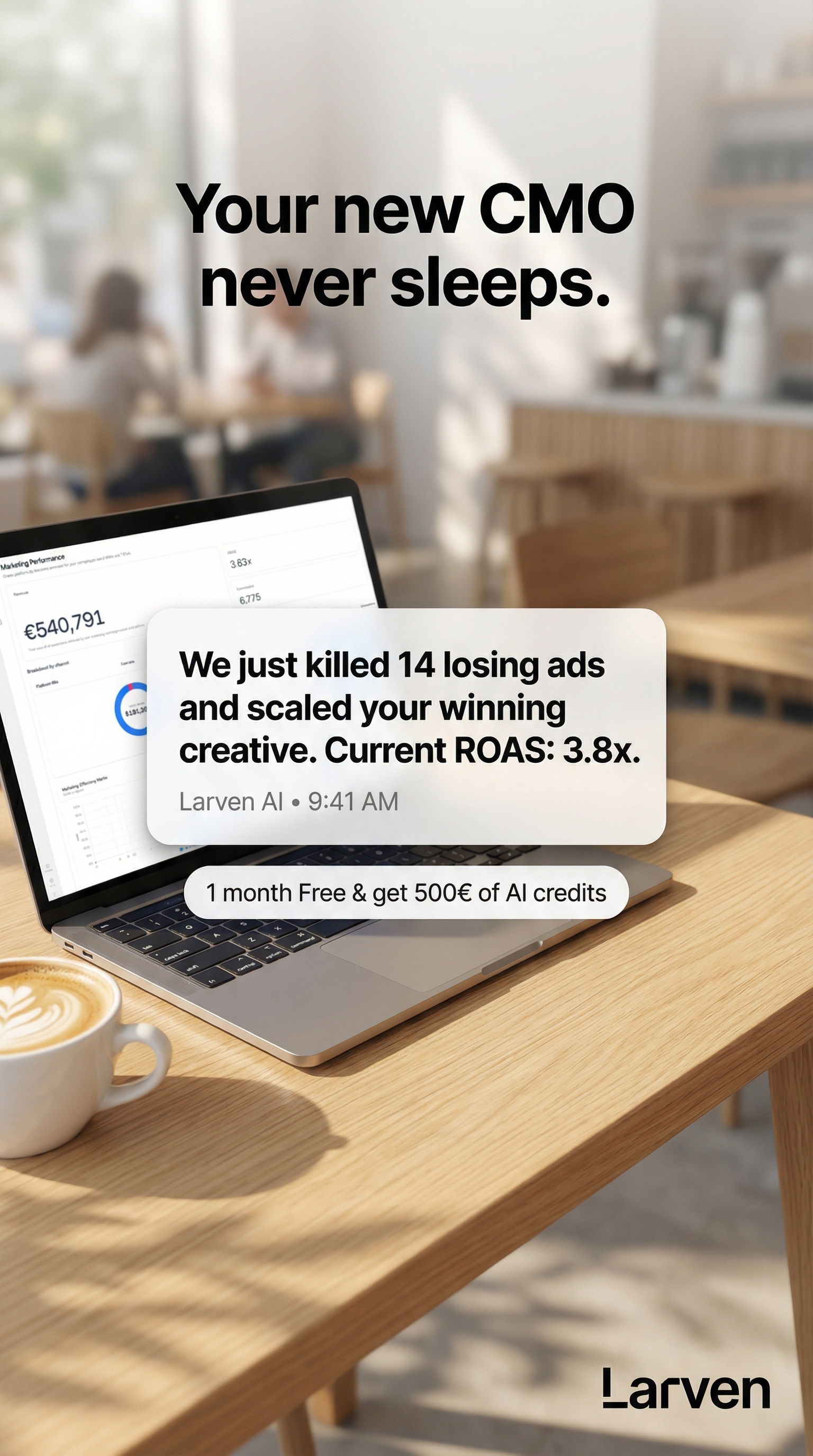 Larven AI Facebook ad