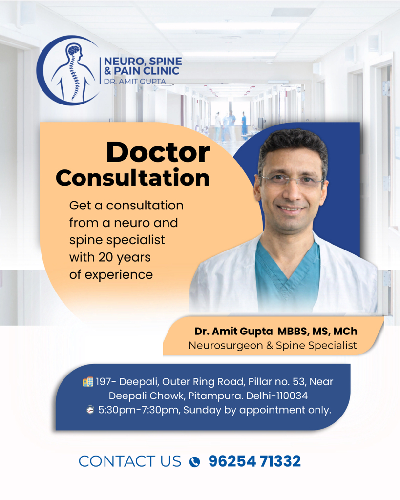Neuro, Spine & Pain Clinic Facebook ad: Neurosurgeon & Spine surgeon