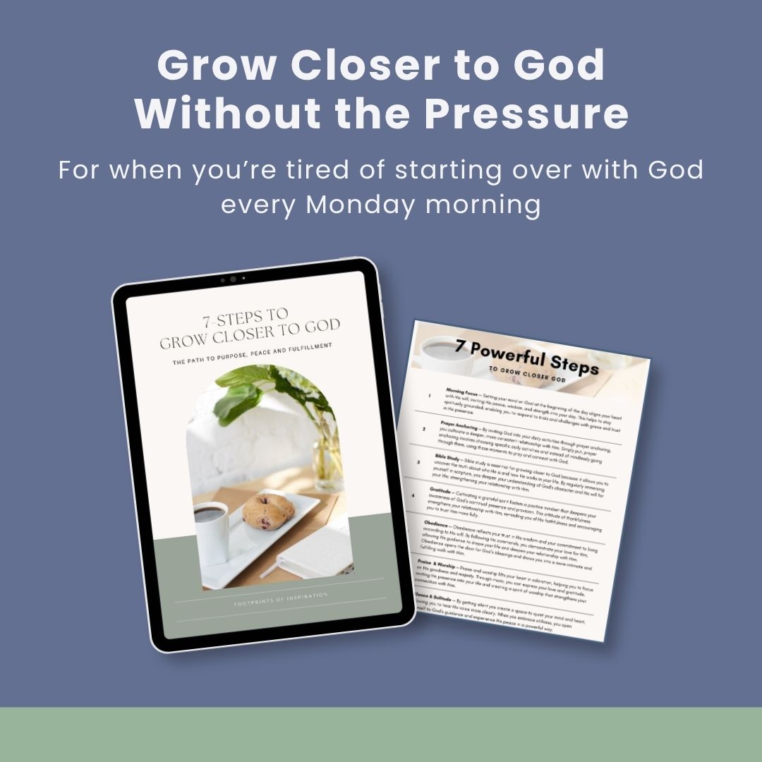Footprints of Inspiration Facebook ad: 7 Simple Habits for Real-Life Faith