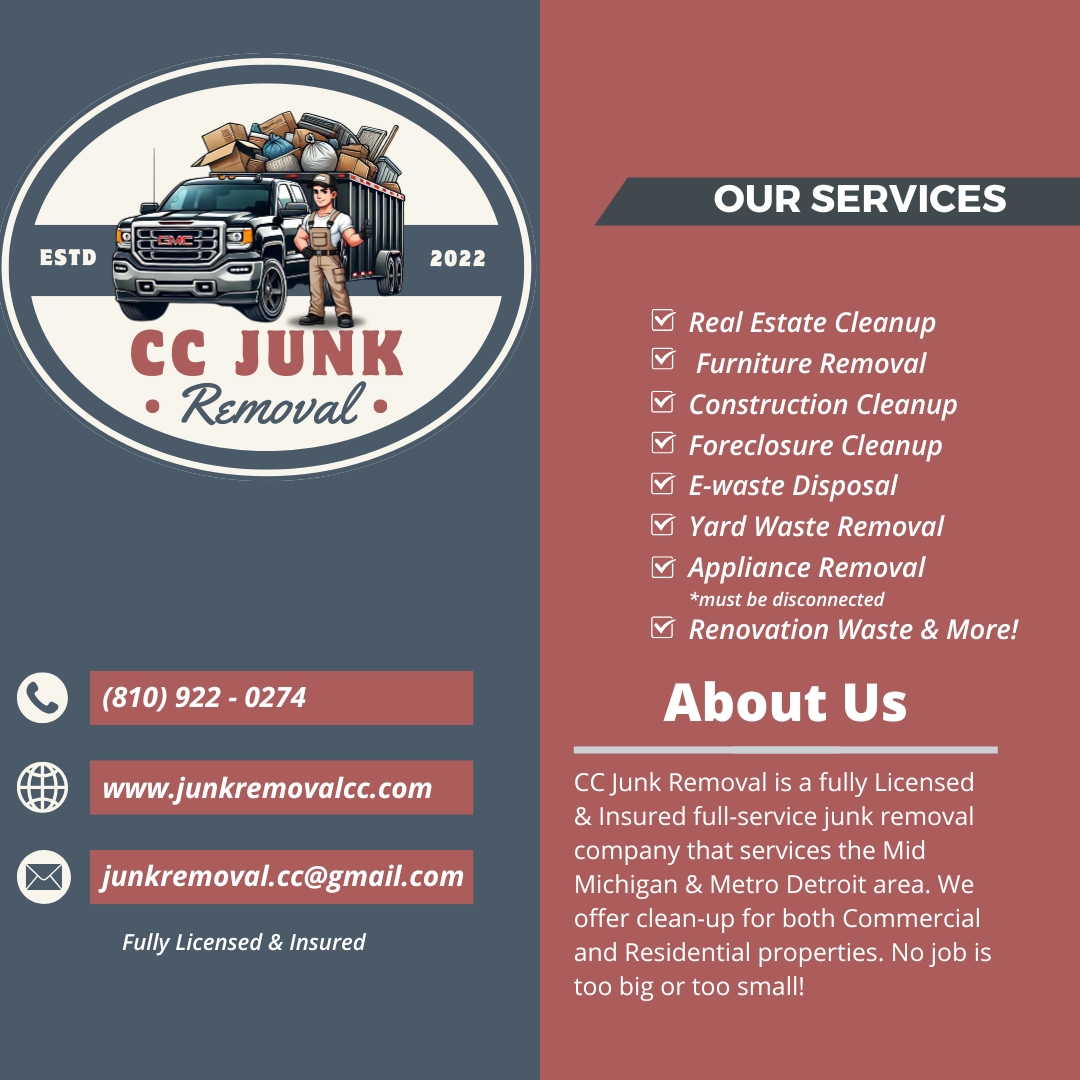 CC Junk Removal Facebook ad from Jun 1, 2026