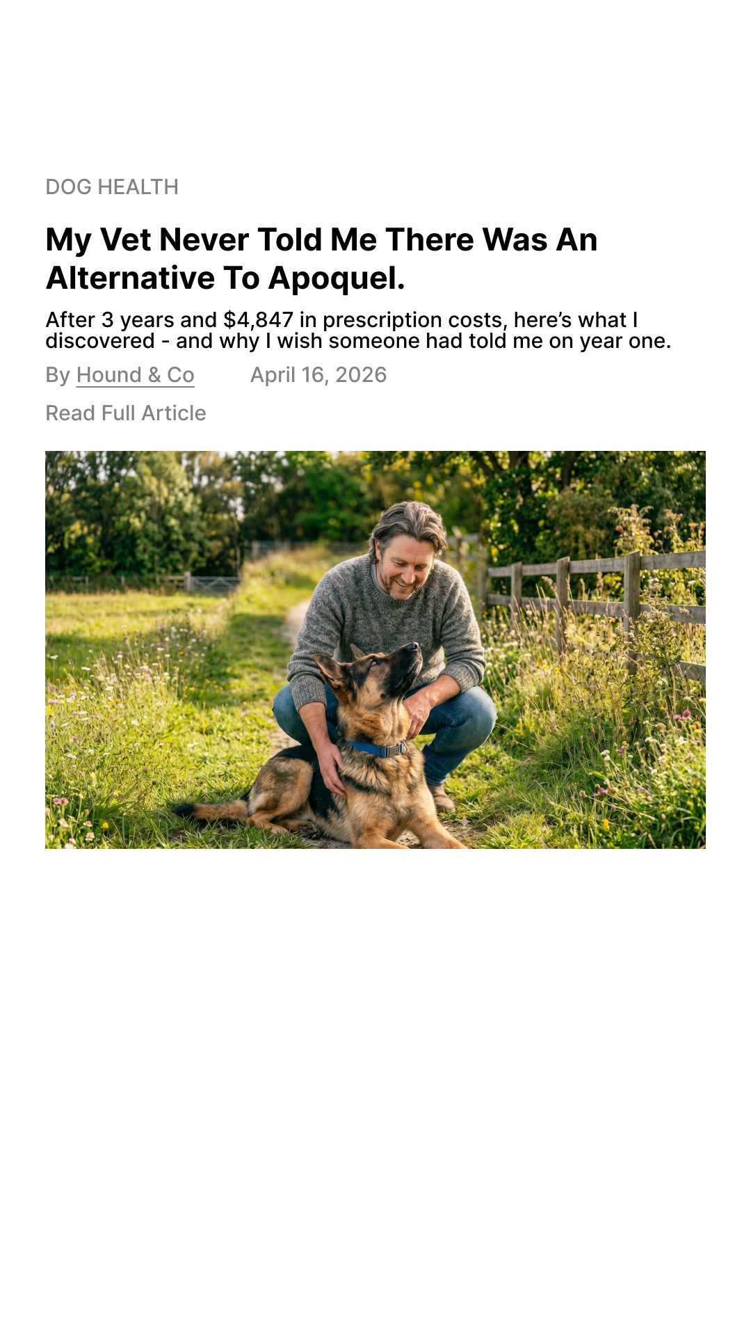 Hound & Co Facebook ad
