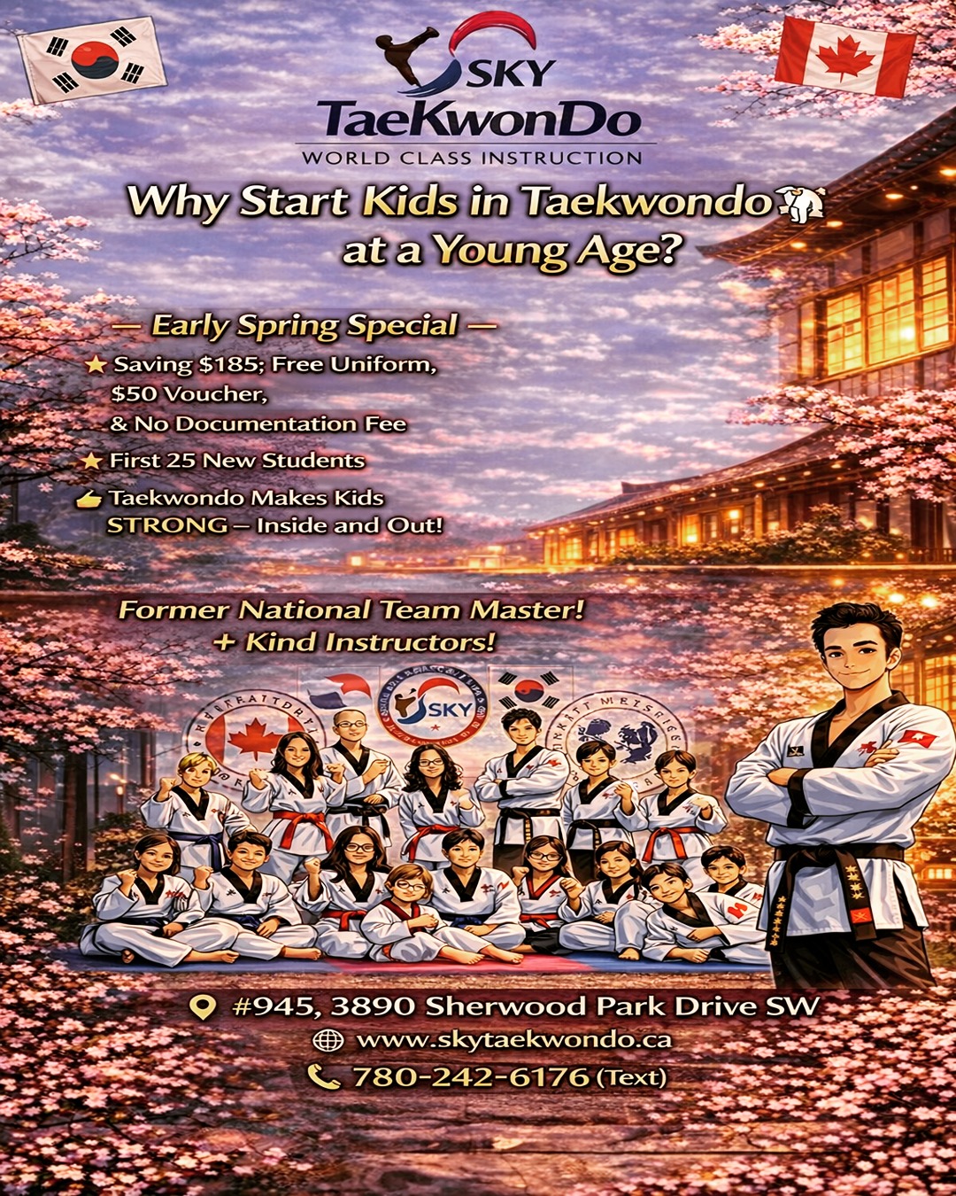 SKY Taekwondo Alberta Facebook ad