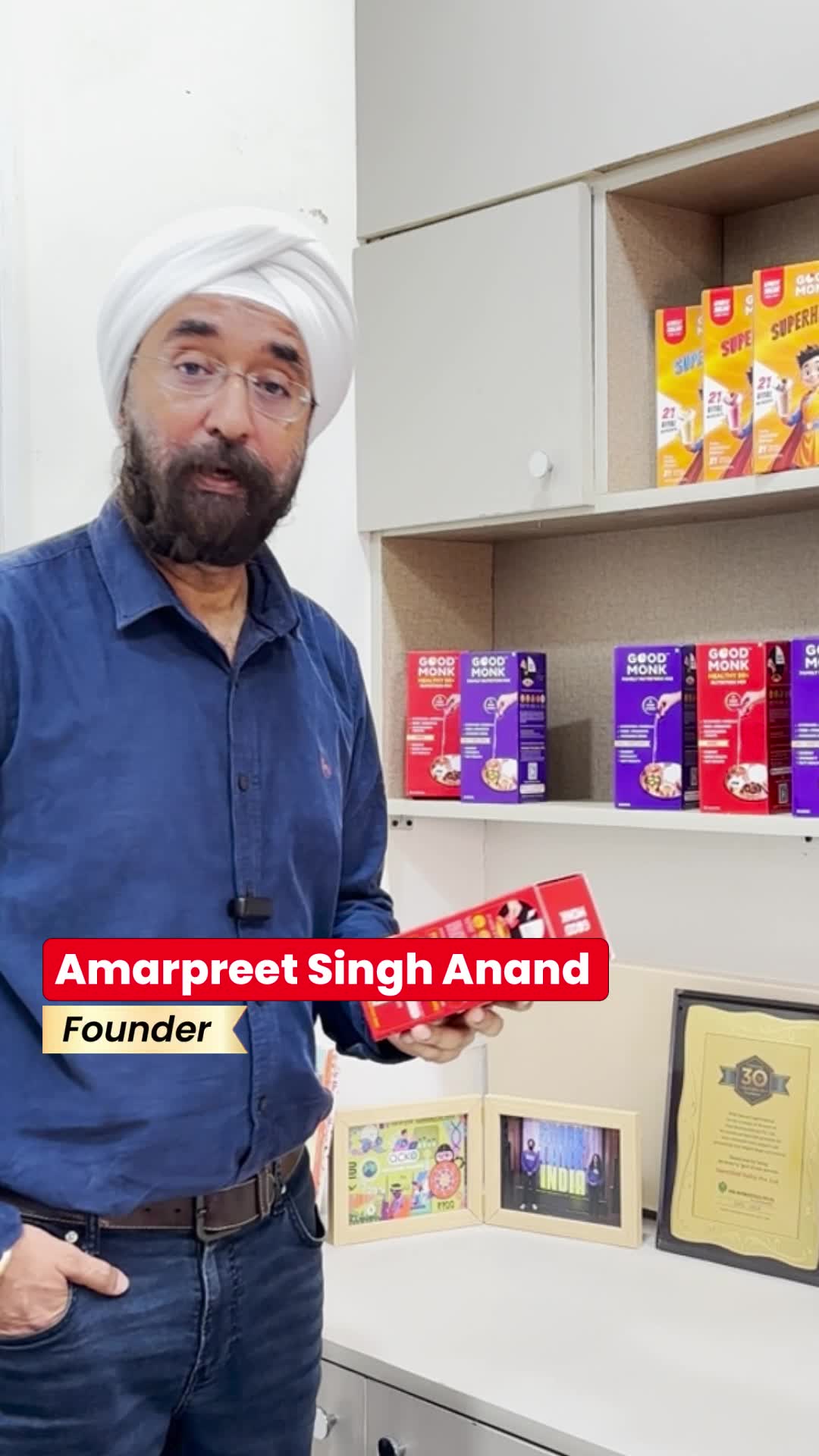 Amarpreet Singh Anand Facebook ad: Simply mix into any meal - no taste change