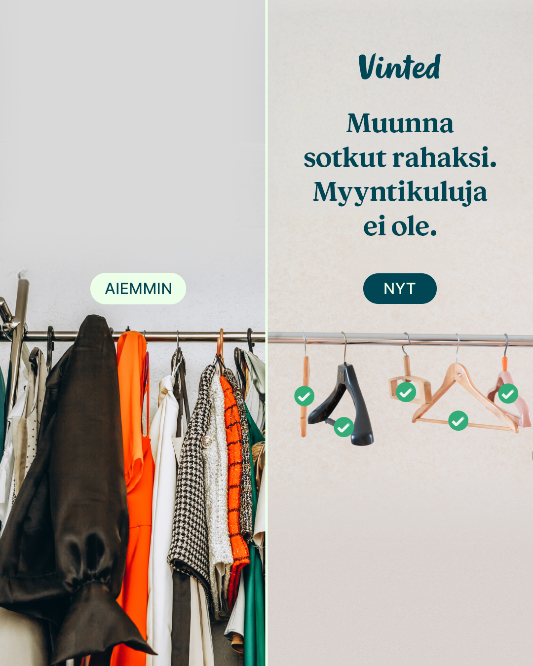 Vinted Finland Facebook ad