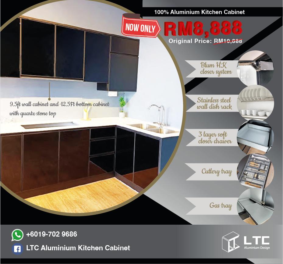 LTC Aluminium Design Facebook ad: Aluminium Kitchen RM8,888