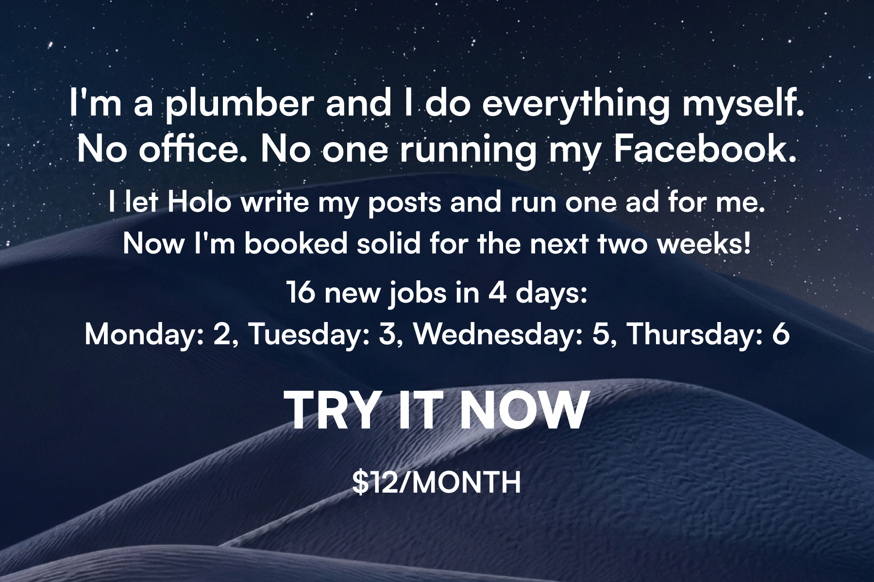 Holo Facebook ad
