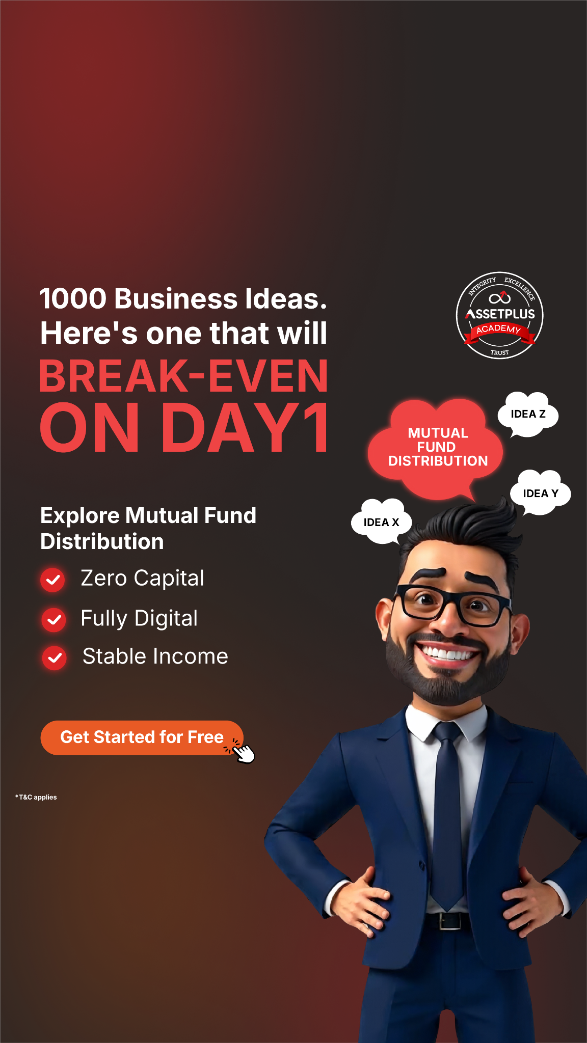 AssetPlus Academy Facebook ad from Sep 5, 2026