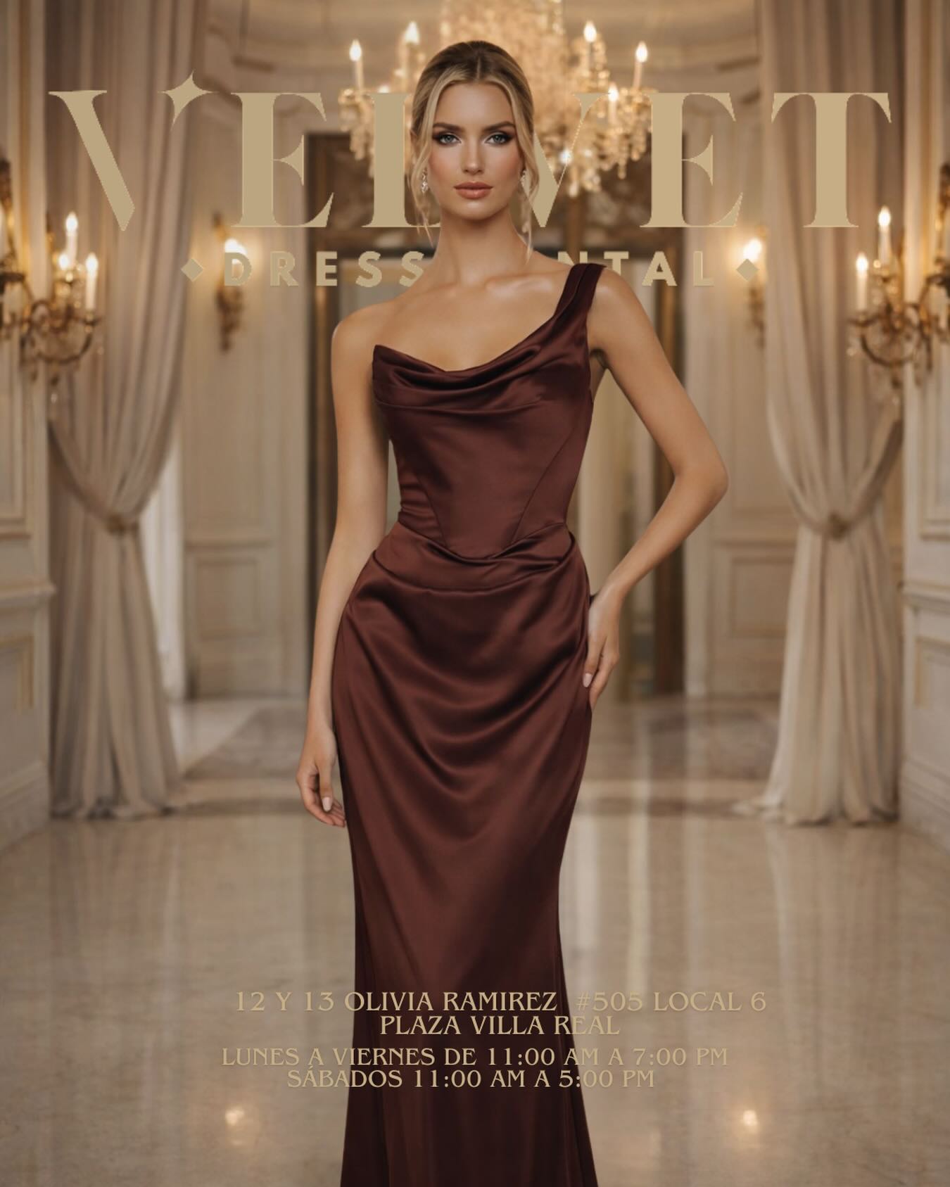 Velvet Dress Rental Cd Victoria Facebook ad: Renta el vestido perfecto
