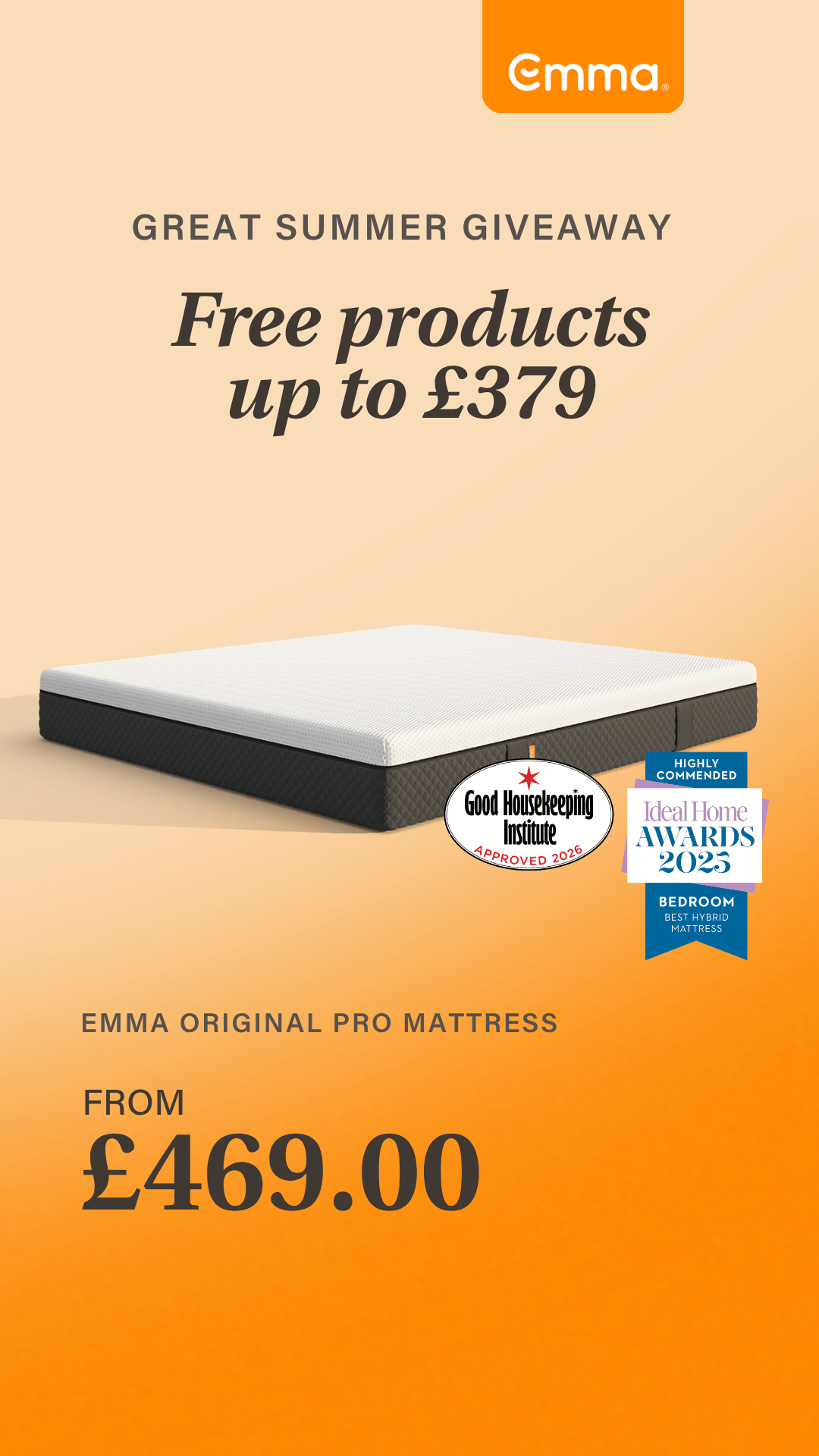 Emma Sleep UK Facebook ad