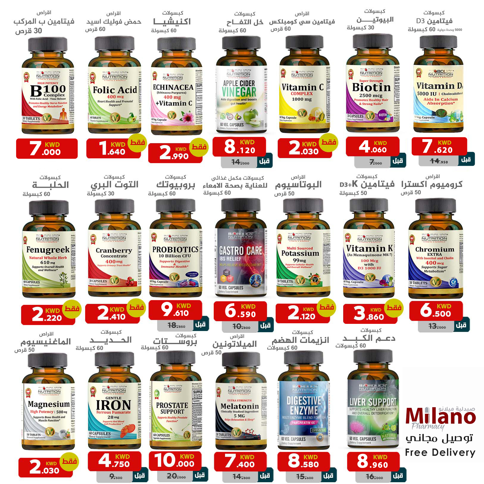 milanopharmacy.kw Facebook ad