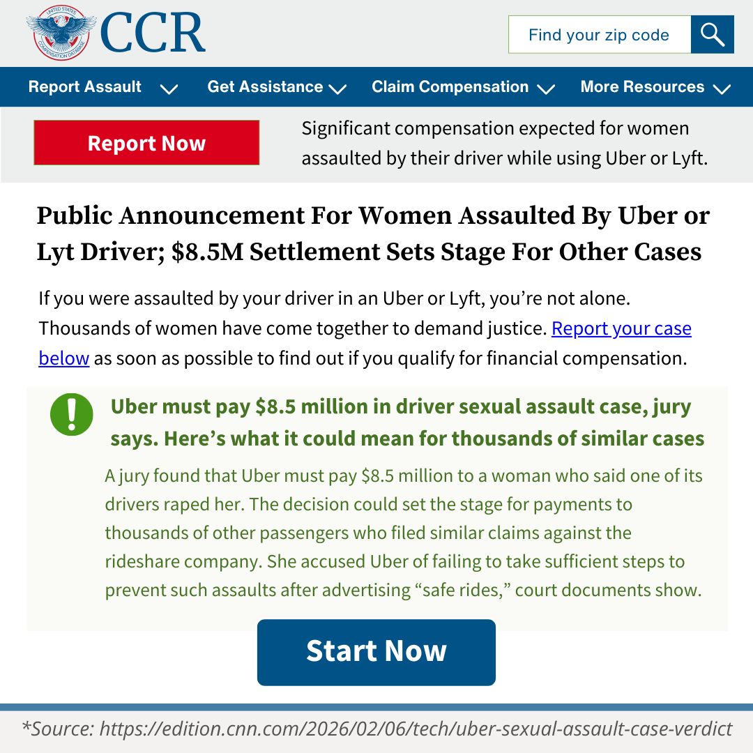 Recovery Stories Facebook ad: Failure to Protect: Uber and Lyft