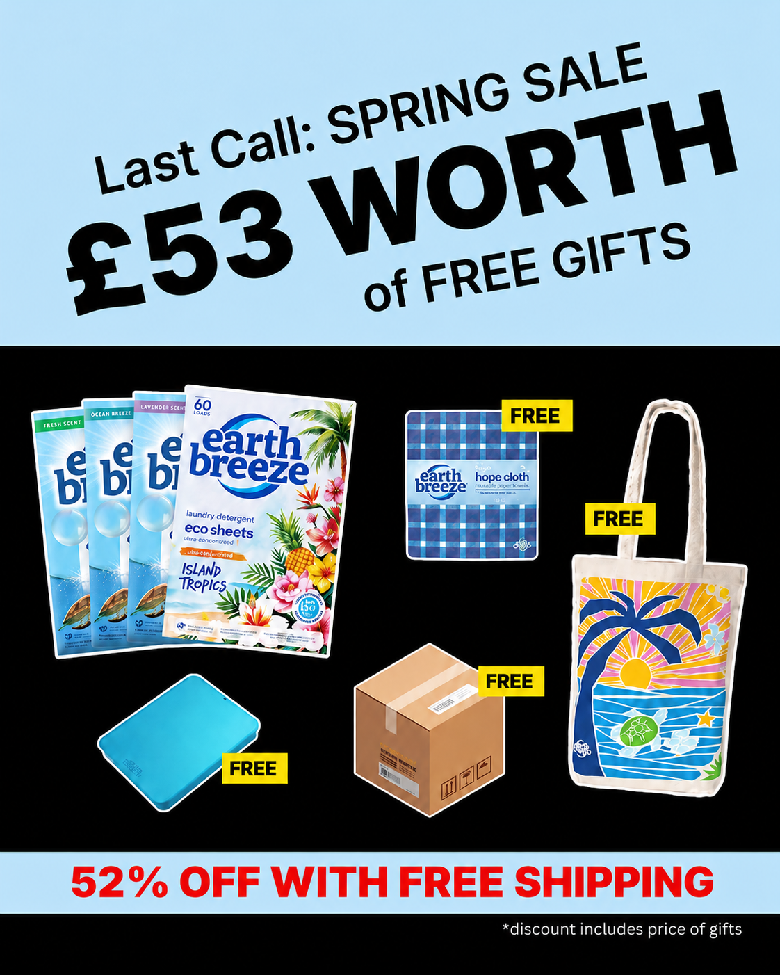 Earth Breeze Facebook ad