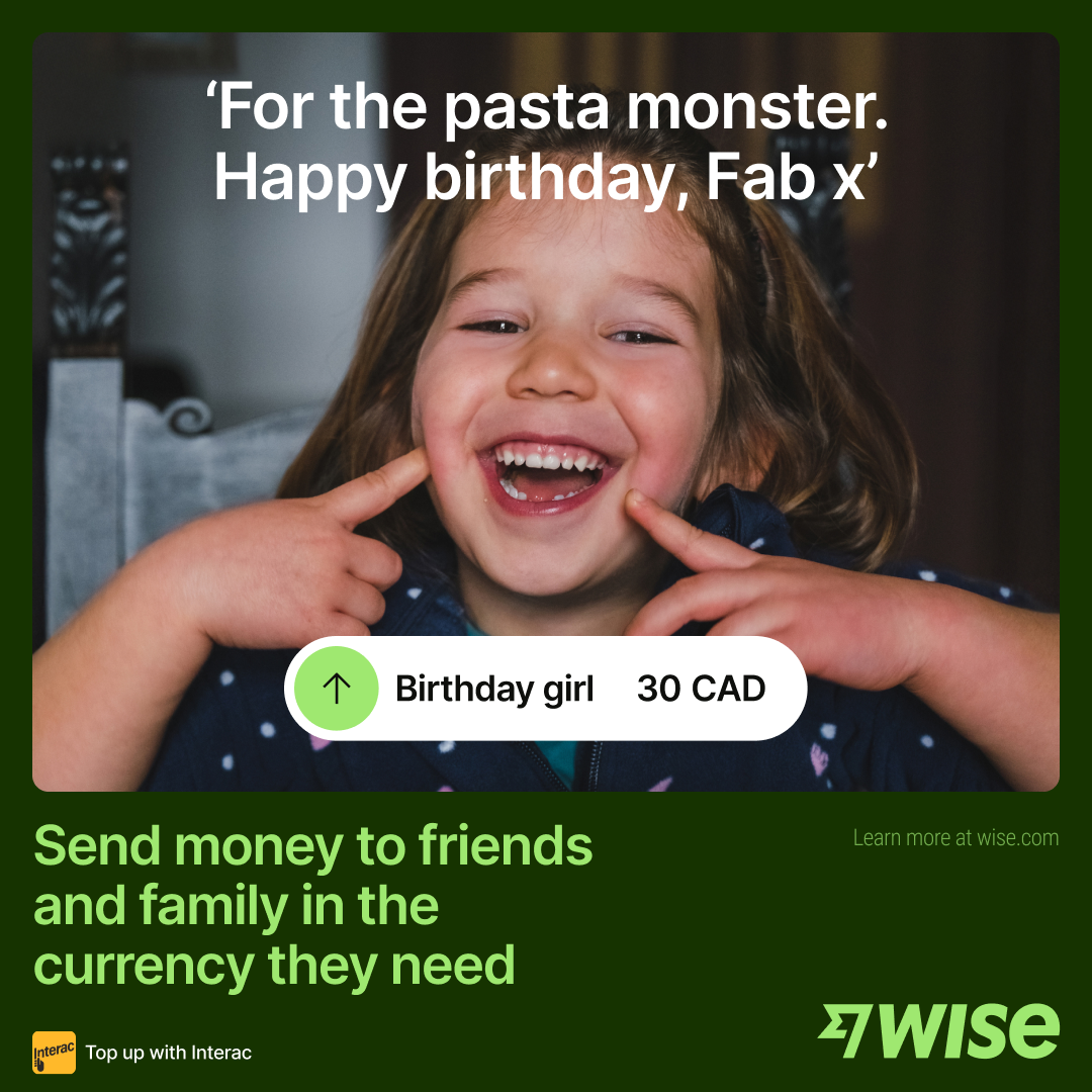 Wise Facebook ad