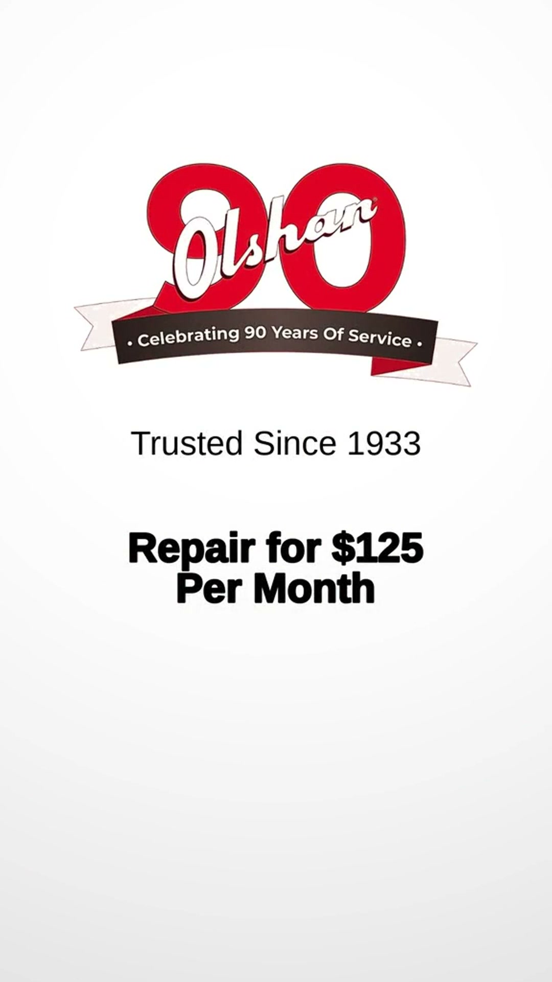 Olshan Foundation Repair Facebook ad: $125/Month Foundation Repair