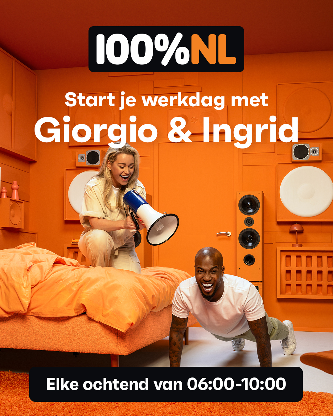 100% NL Facebook ad: Elke werkdag tussen 06.00 - 10.00 uur maken Giorgio &…