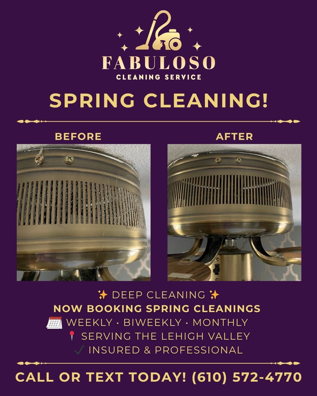 Fabuloso Cleaning Service Facebook ad