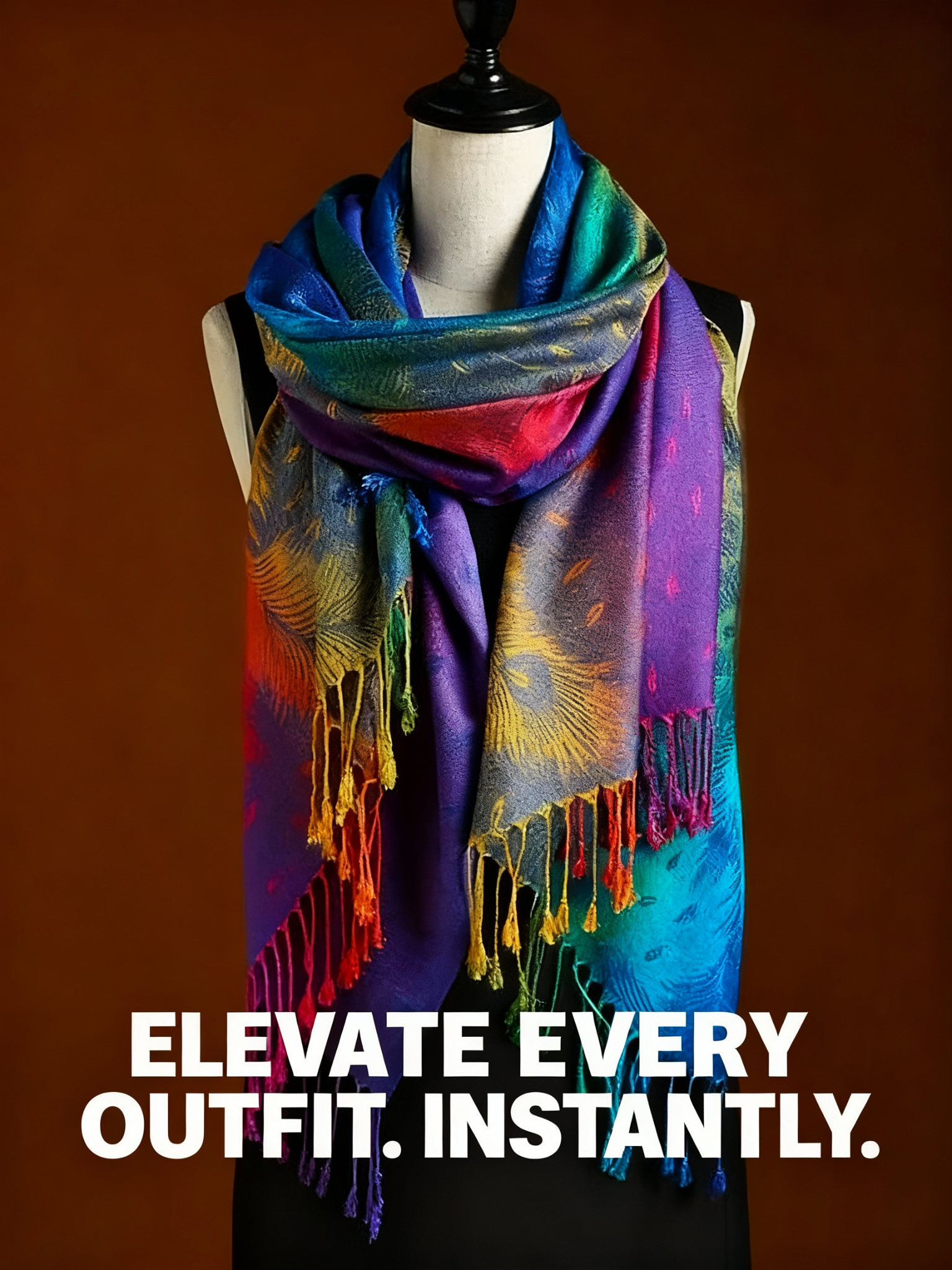 Harper-Heights Online Facebook ad: Boho Cashmere Wrap