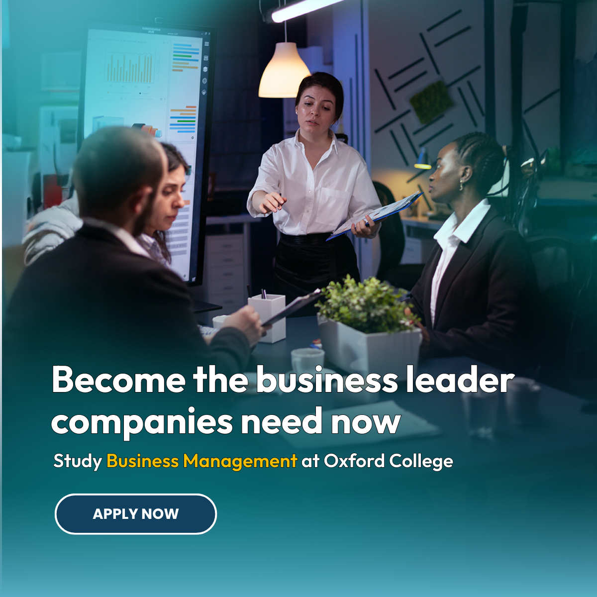 Oxford College of Arts, Business and Technology Facebook ad