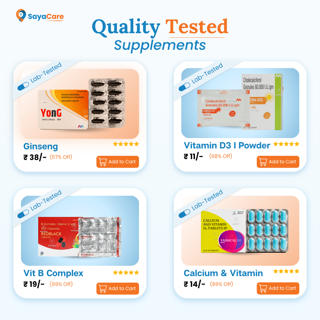 SayaCare Facebook ad: Are You Getting the Right Vitamins and Minerals…