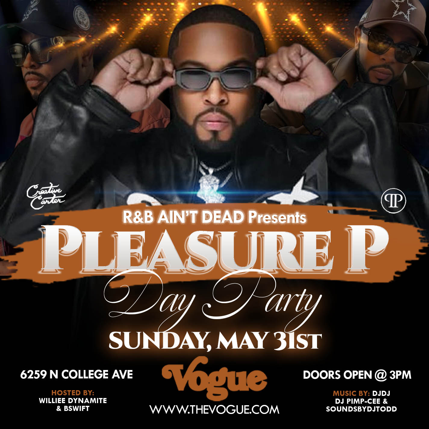 The Vogue Theatre Facebook ad: Pleasure P at The Vogue
