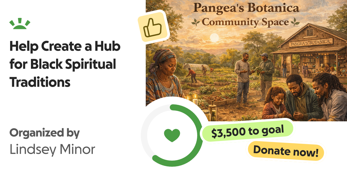 Pangea's Botanica Facebook ad: Donate to Help Create a Hub for Black Spiritual…