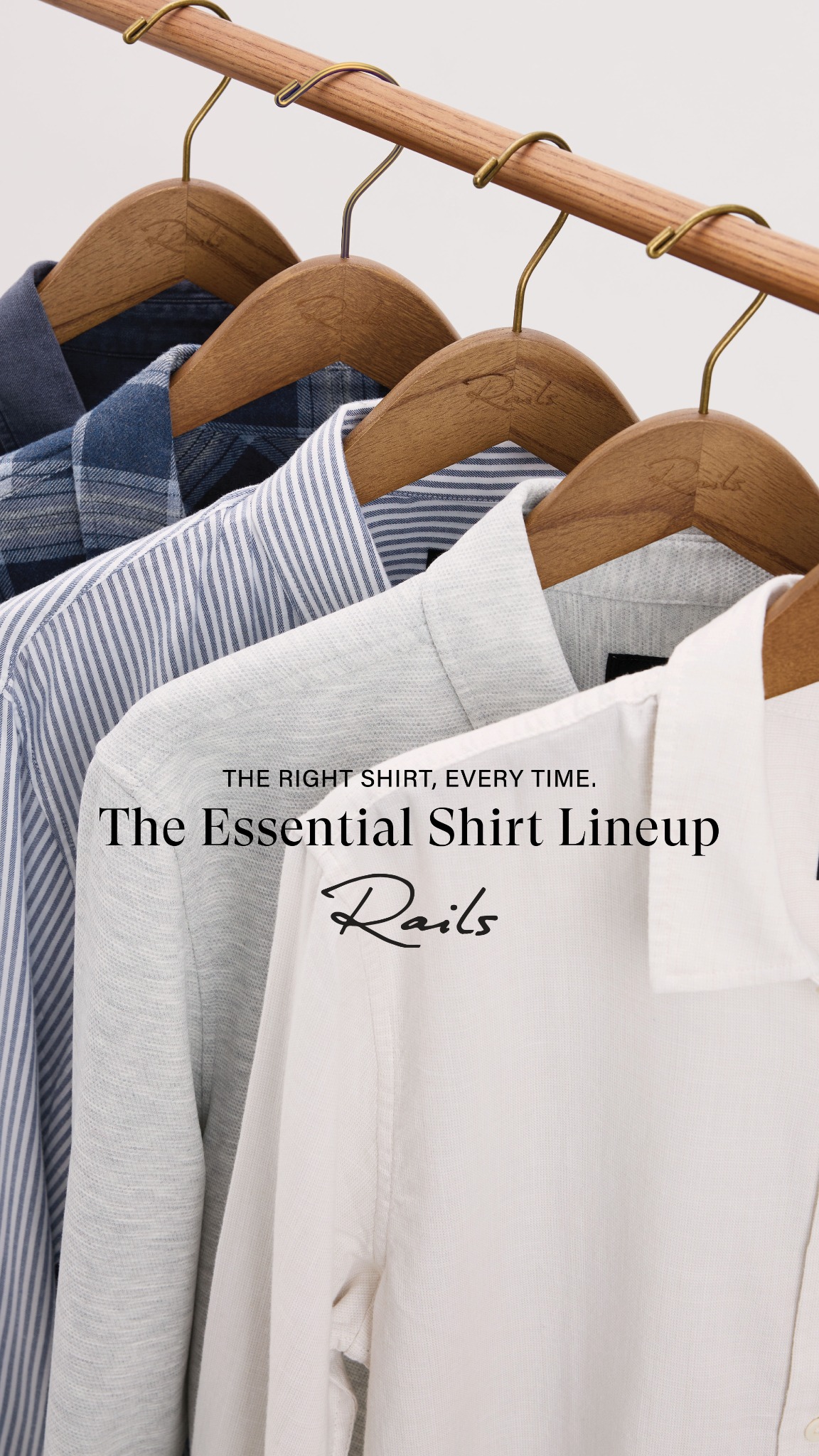 railsmens Facebook ad: New In: Men's Shirts