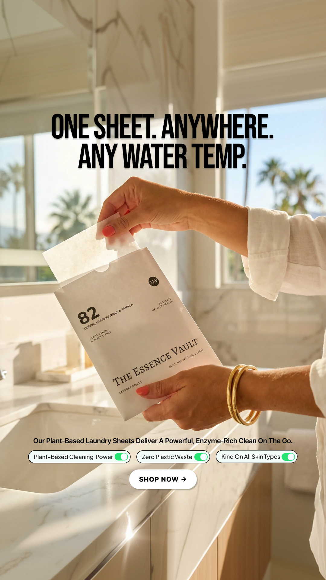 The Essence Vault Facebook ad from Mar 3, 2026