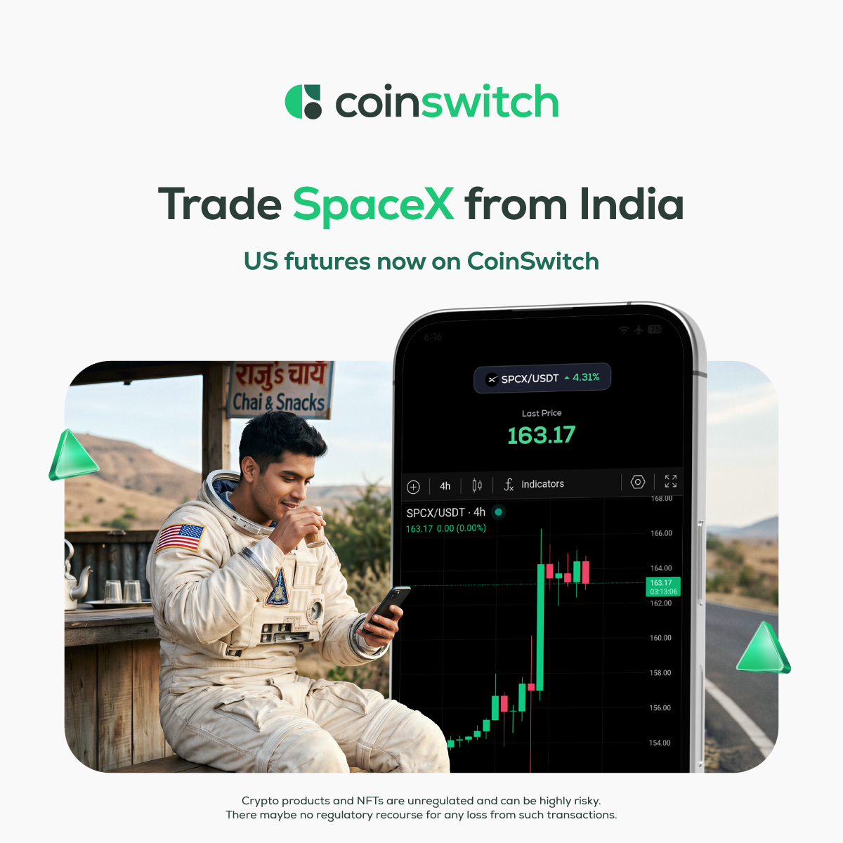 CoinSwitch Facebook ad from Jul 8, 2026