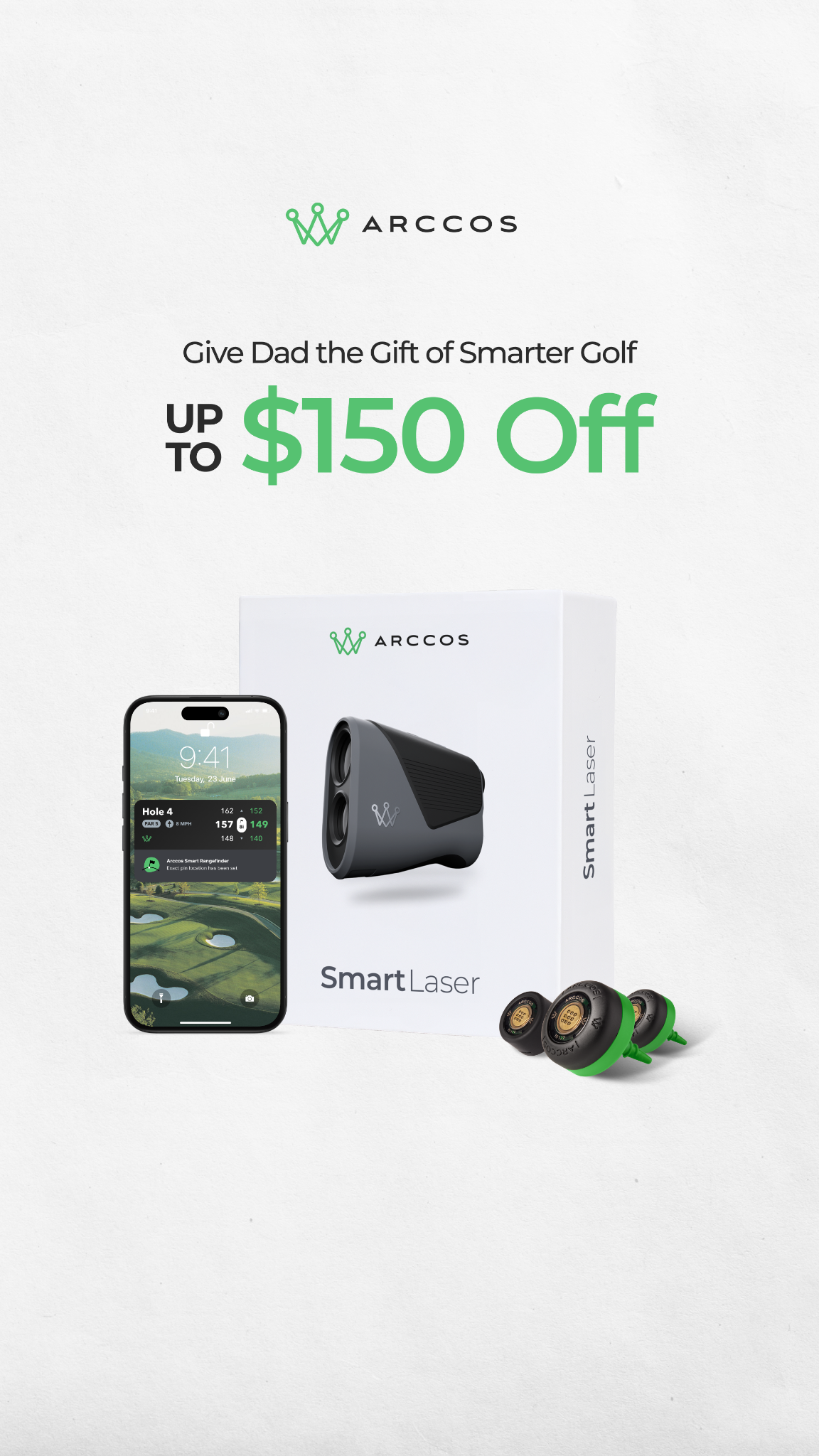 Arccos Golf Facebook ad